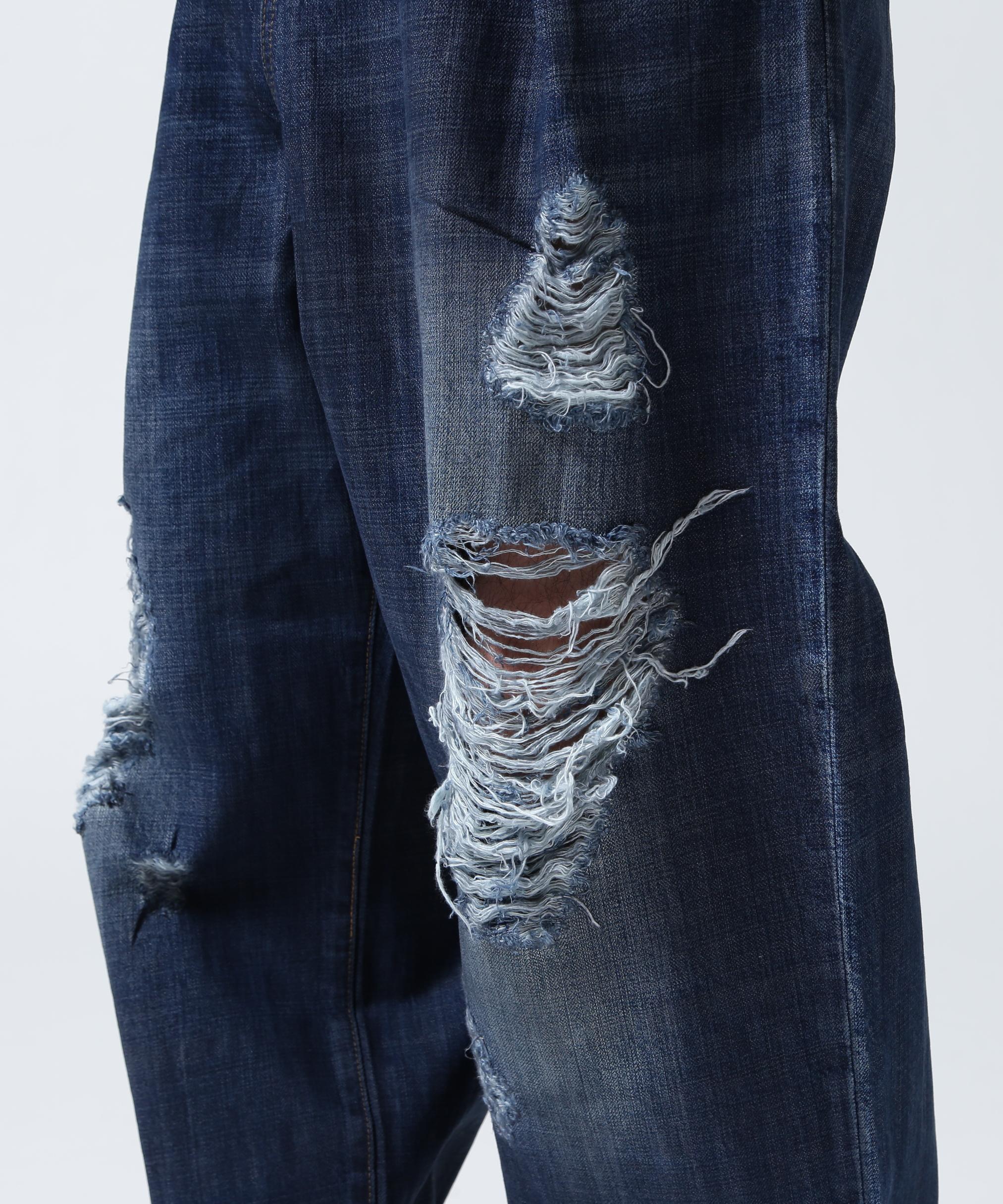 GEN_DAI/ゲンダイ/oiled wash denim ブルー