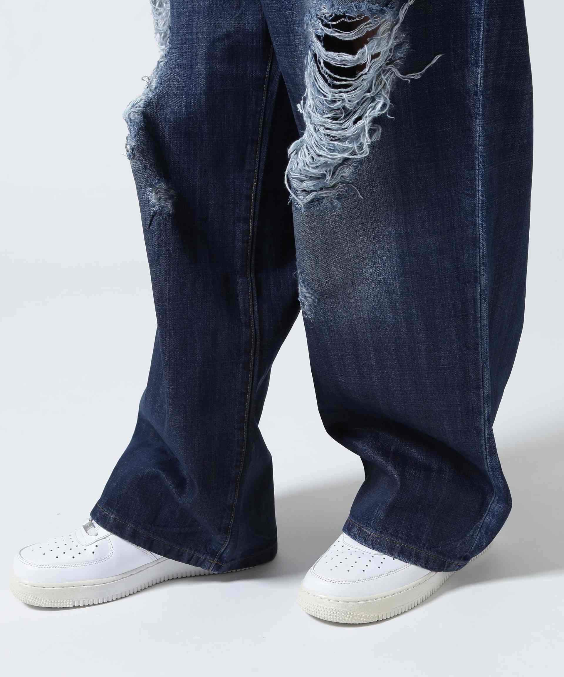 GEN_DAI/ゲンダイ/oiled wash denim ブルー