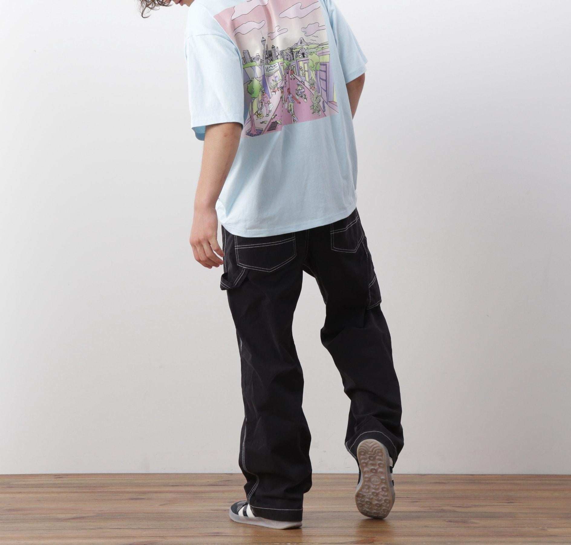 MANASTASH/マナスタッシュ/RE:CTN L/S TEE DT SEATTLE ライトブルー3