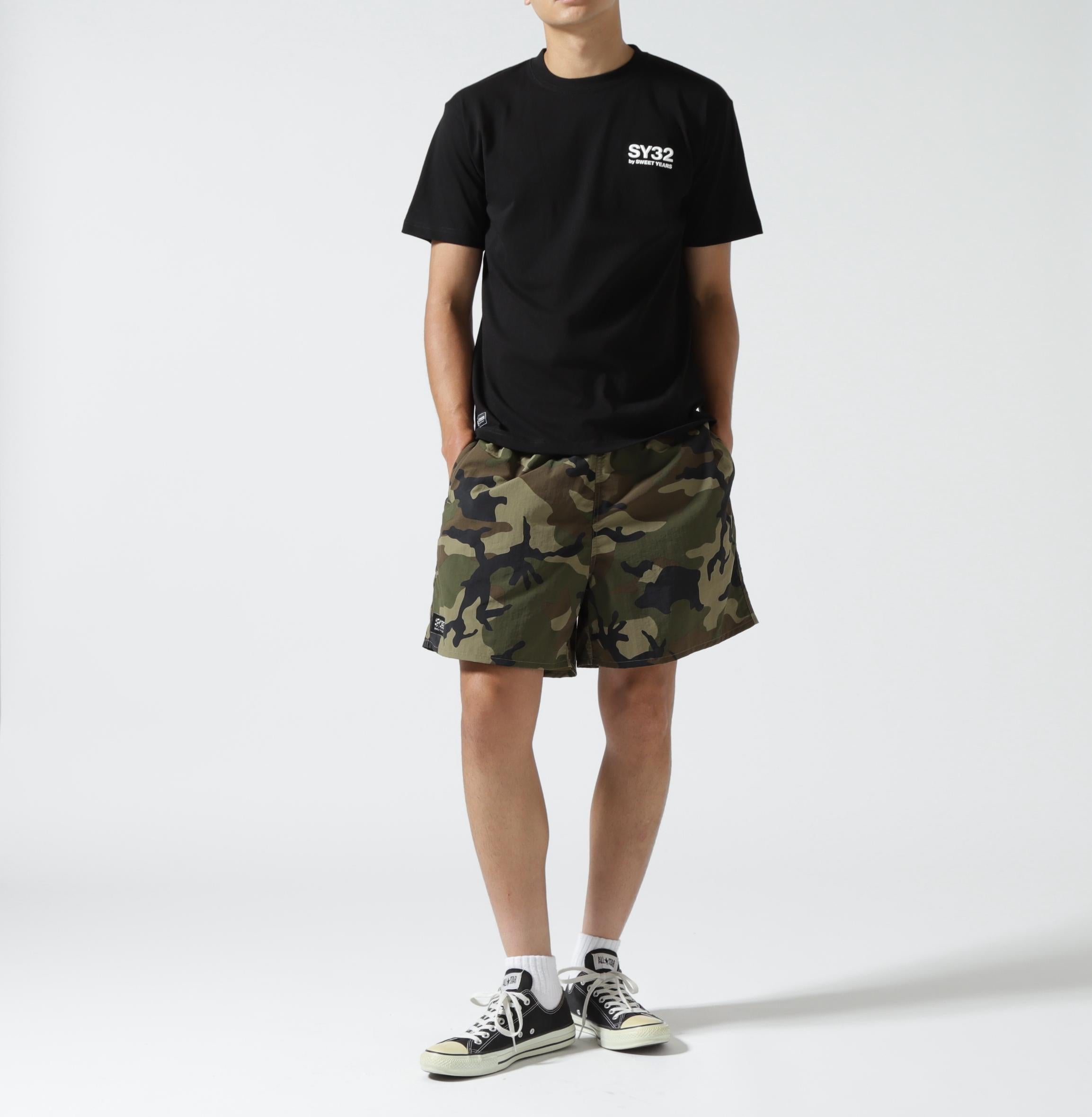 SY32 y SWEET YEA>S/エスワイサーティトゥ バイ スィートイヤーズ/3D LOGO TEE ブラック