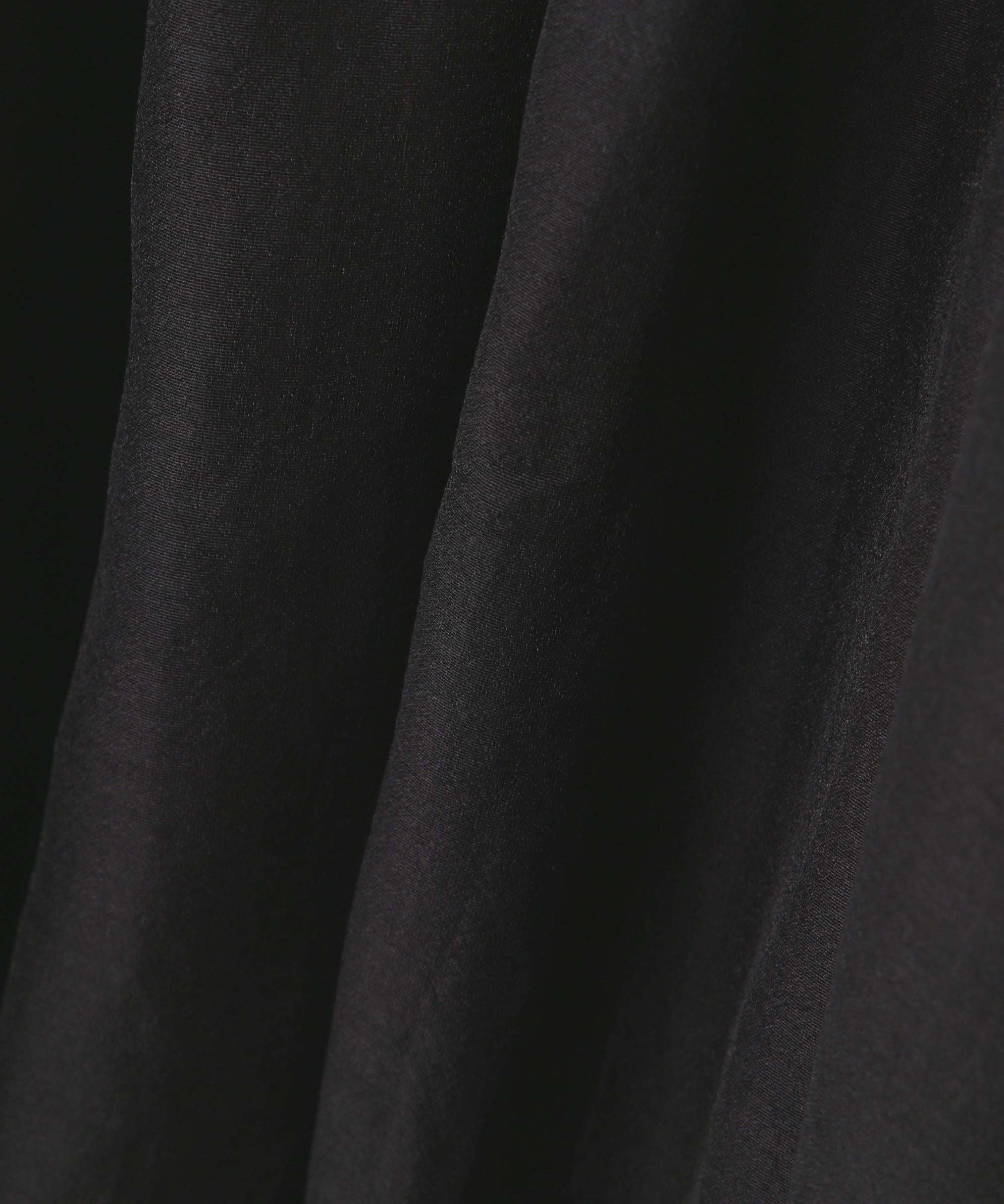 シアーランダムフリルスカート ブラック