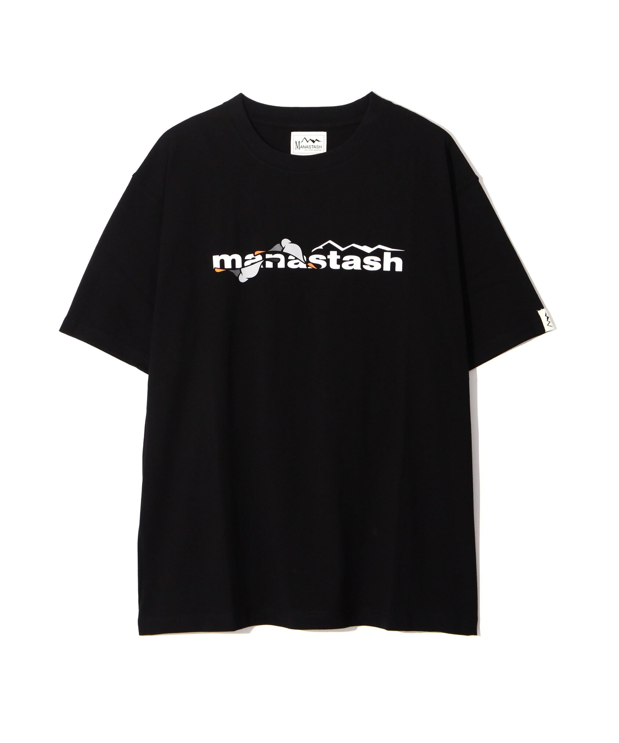 MANASTASH/マナスタッシュ/MHAK LOGO TEE ブラック