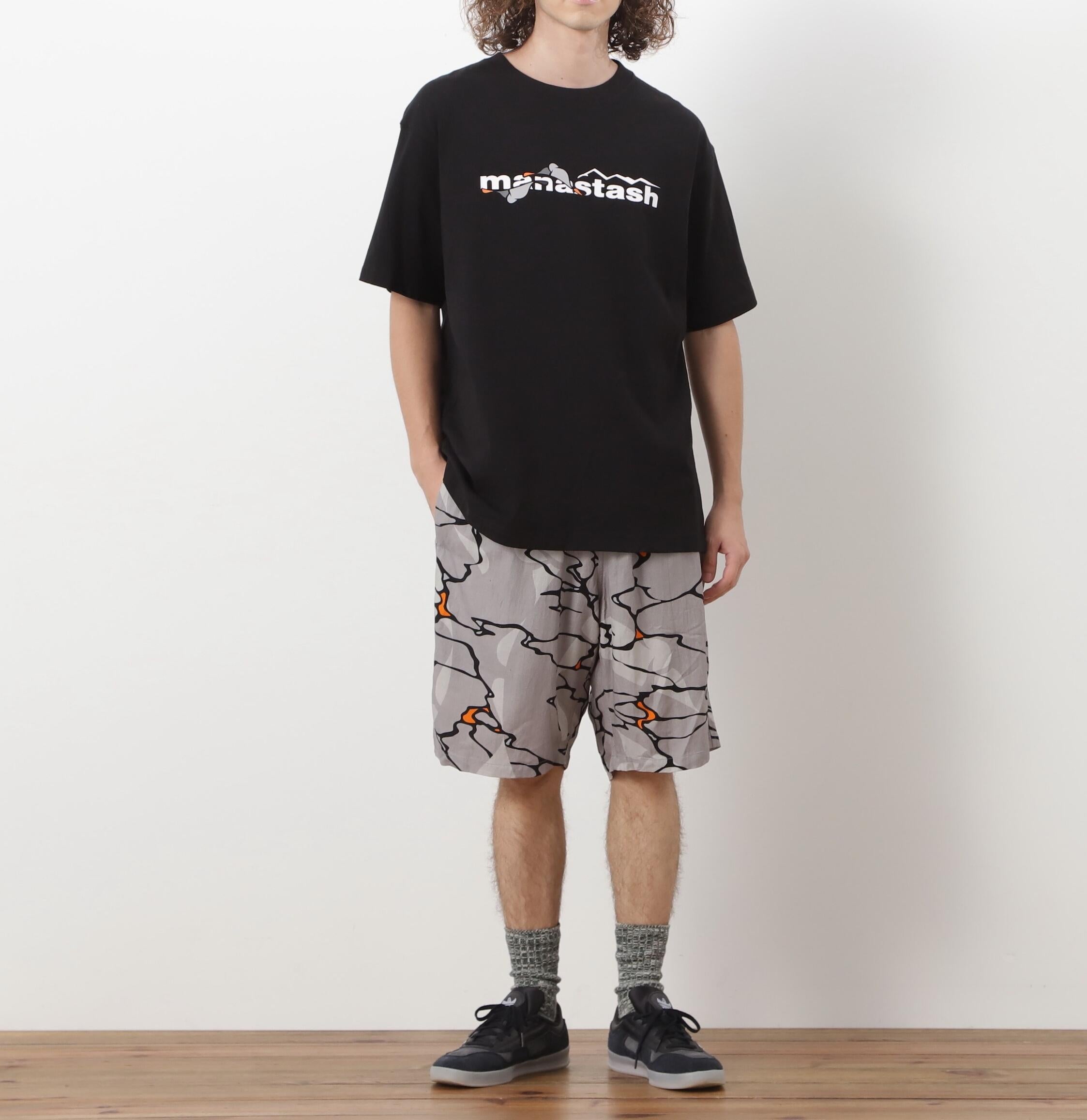 MANASTASH/マナスタッシュ/MHAK LOGO TEE ブラック