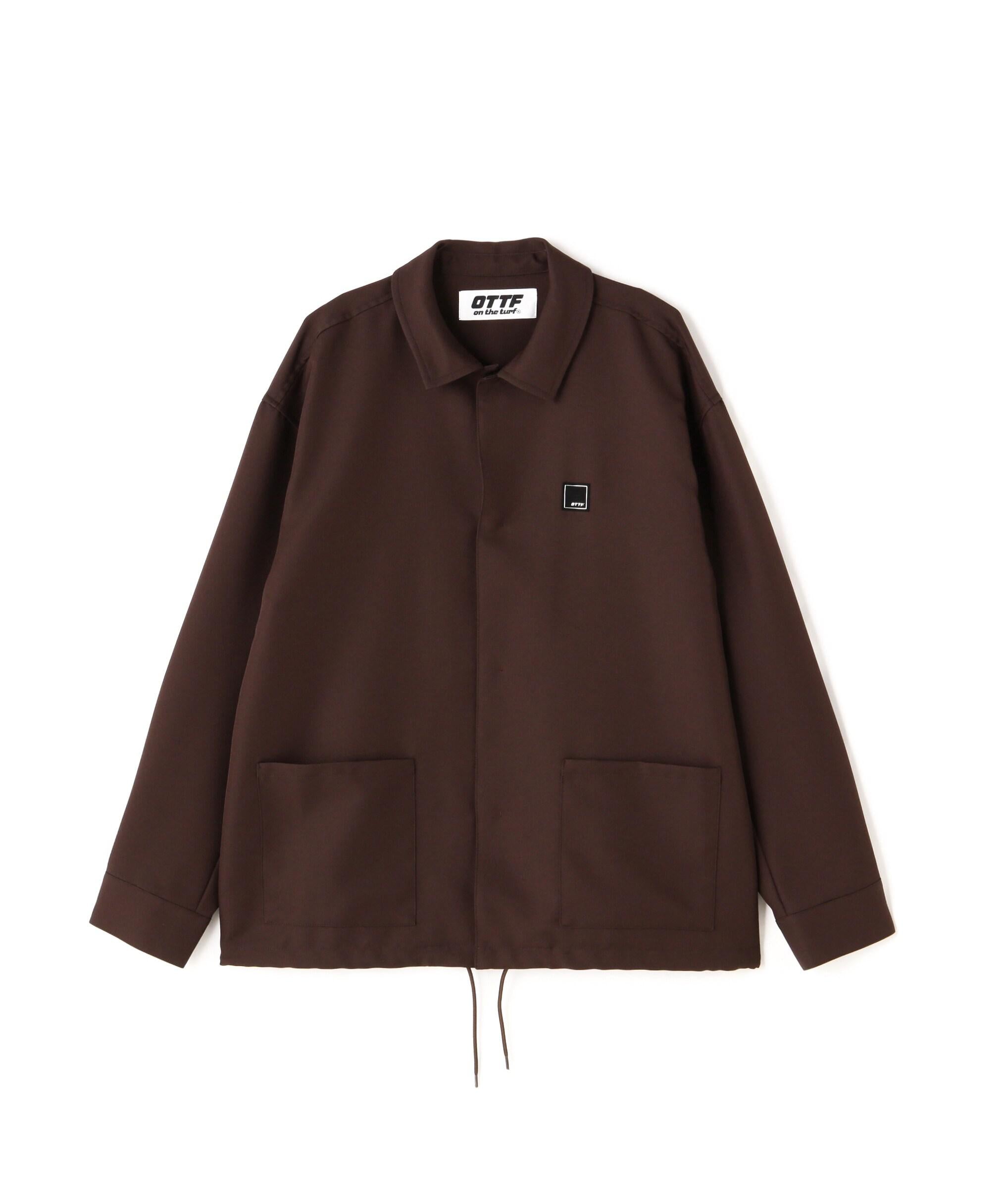 ON THE TU>F<オン ザ ターフcoach shit jacket ブラウン