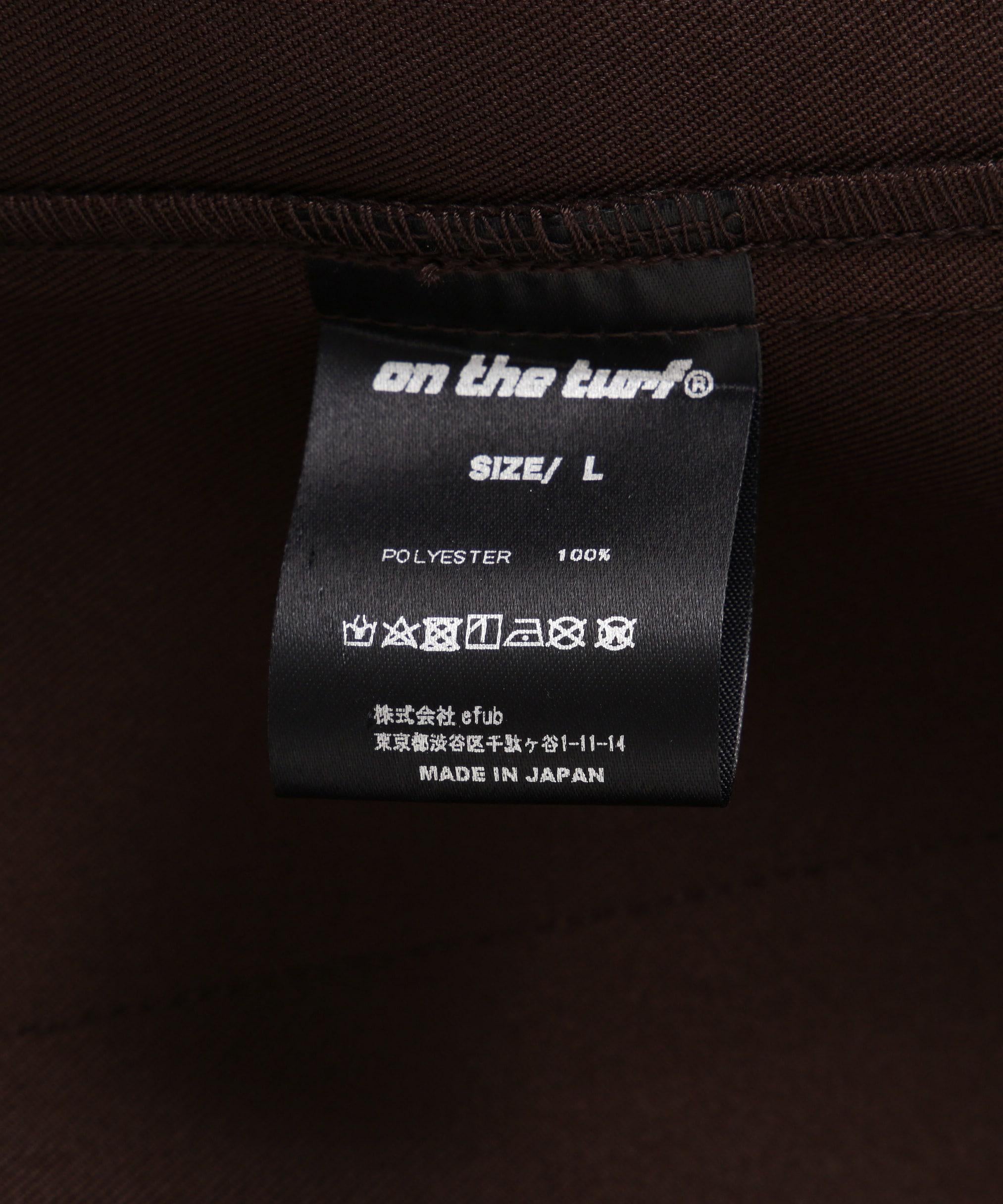ON THE TU>F<オン ザ ターフcoach shit jacket ブラウン