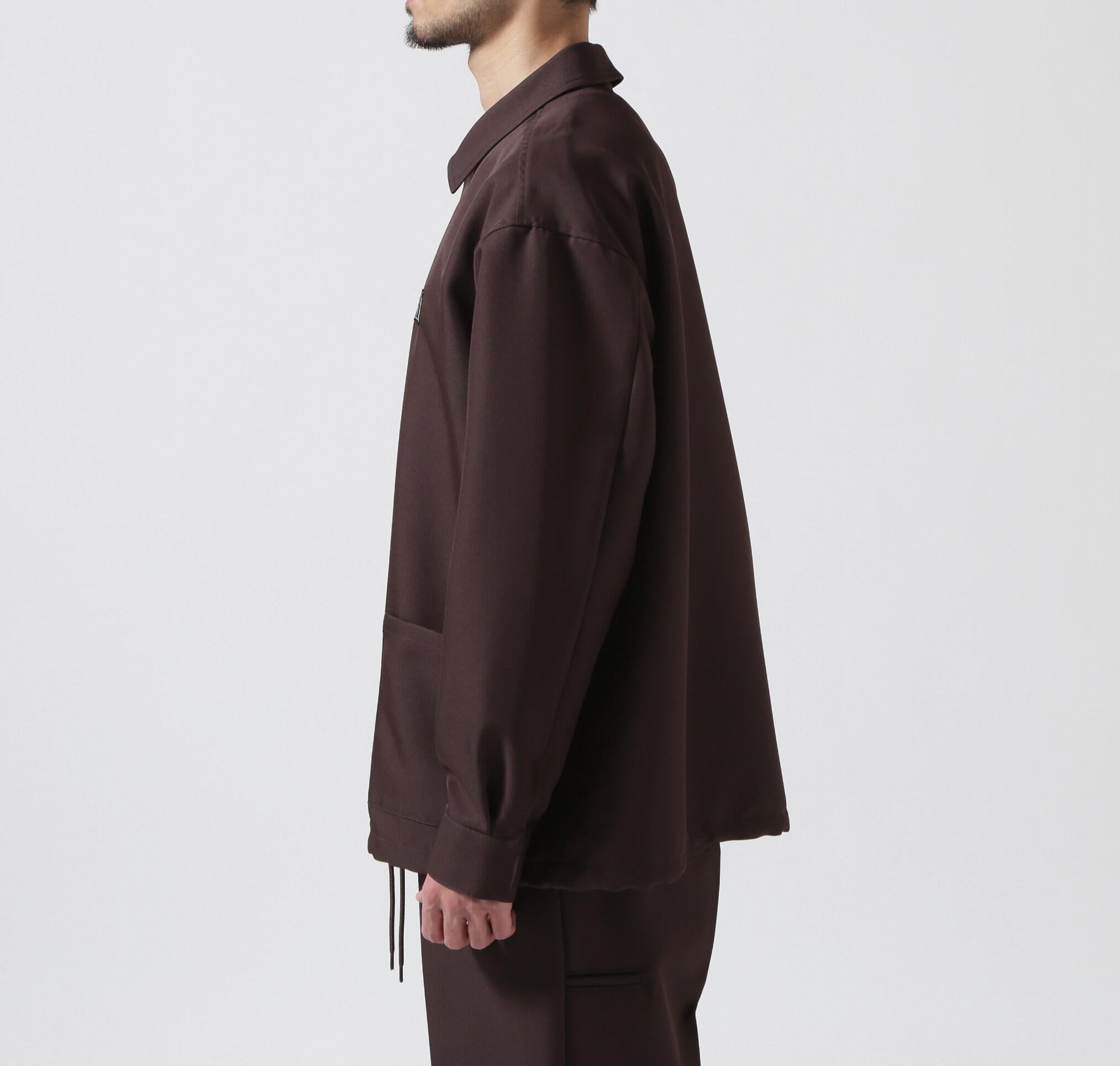 ON THE TU>F<オン ザ ターフcoach shit jacket ブラウン