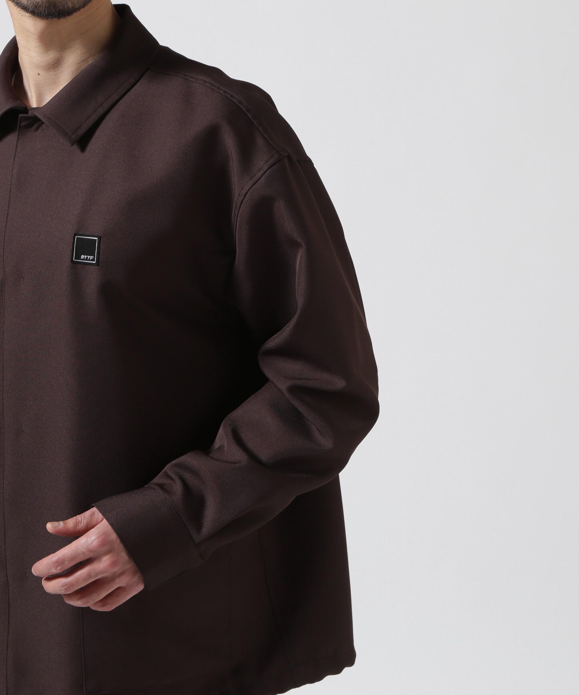 ON THE TU>F<オン ザ ターフcoach shit jacket ブラウン