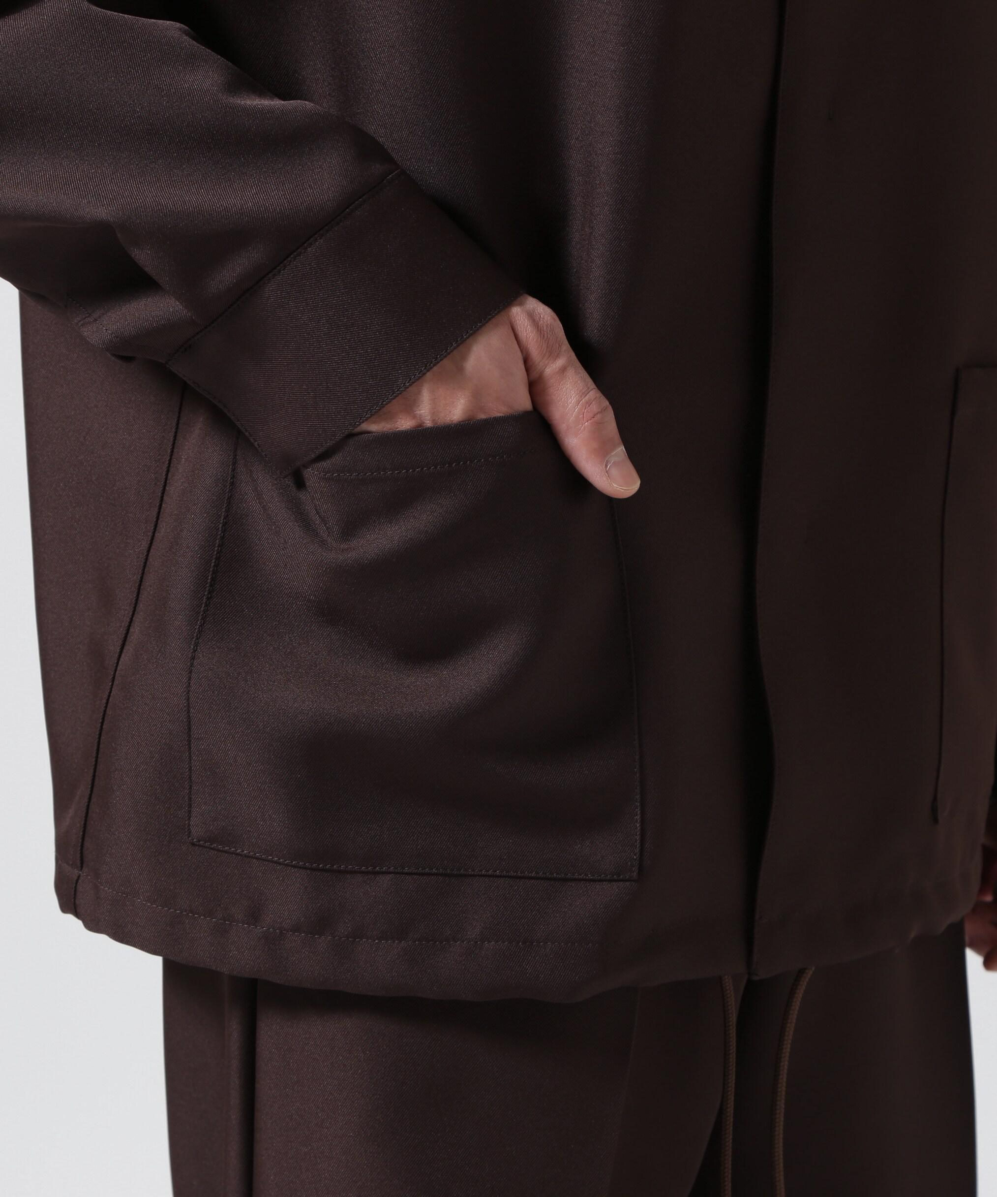 ON THE TU>F<オン ザ ターフcoach shit jacket ブラウン