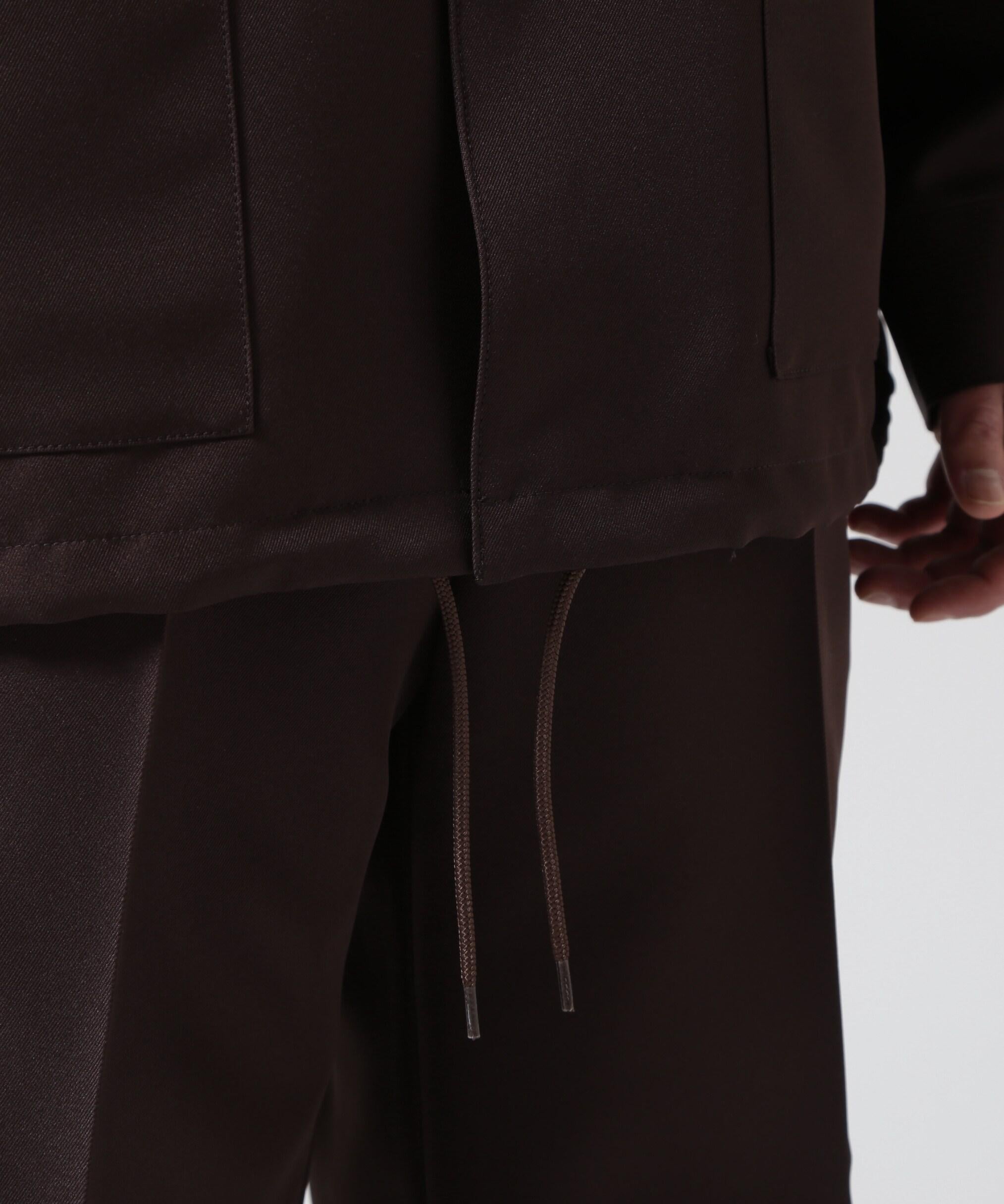 ON THE TU>F<オン ザ ターフcoach shit jacket ブラウン