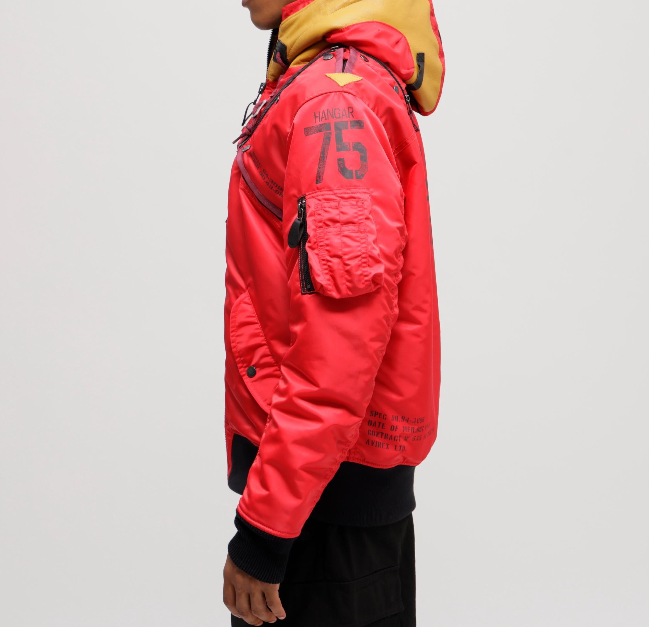 《WEB&DEPOT限定》MA-1 REMODEL MARK2/MA-1 リモデル マーク2/AVIREX/アヴィレックス レッド