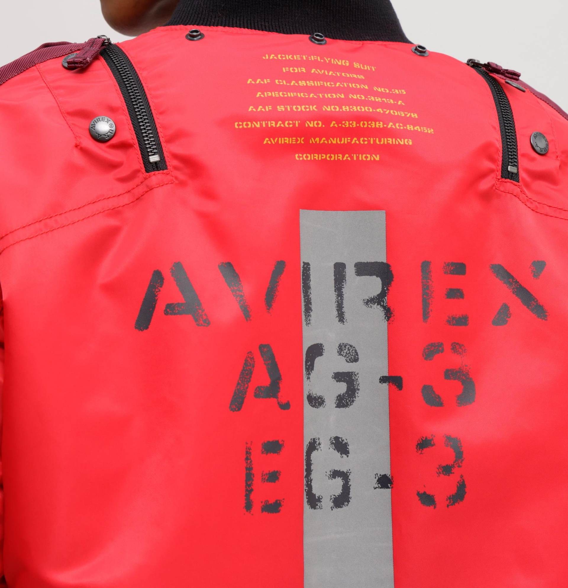 《WEB&DEPOT限定》MA-1 REMODEL MARK2/MA-1 リモデル マーク2/AVIREX/アヴィレックス レッド