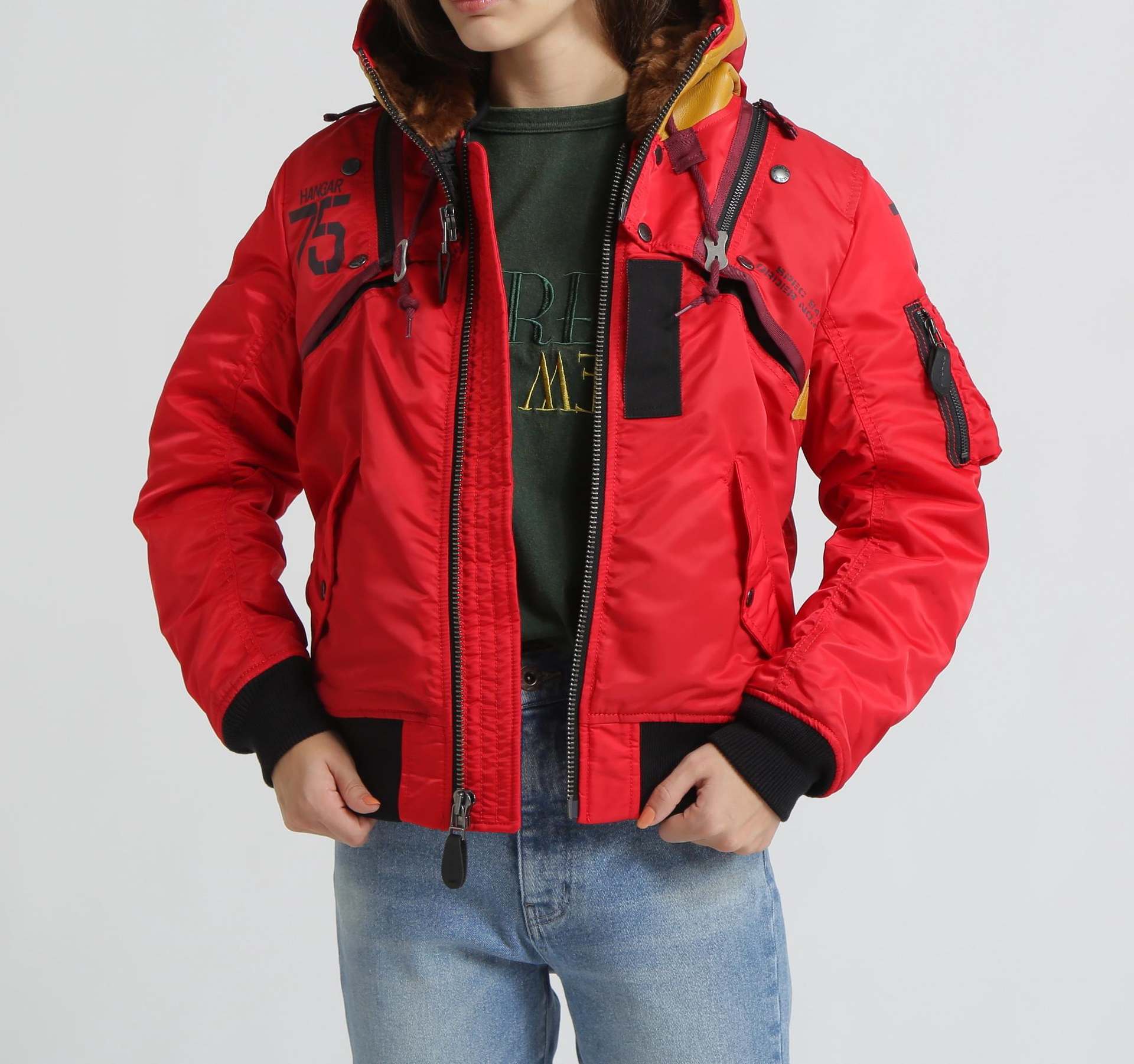 《WEB&DEPOT限定》MA-1 REMODEL MARK2/MA-1 リモデル マーク2/AVIREX/アヴィレックス レッド