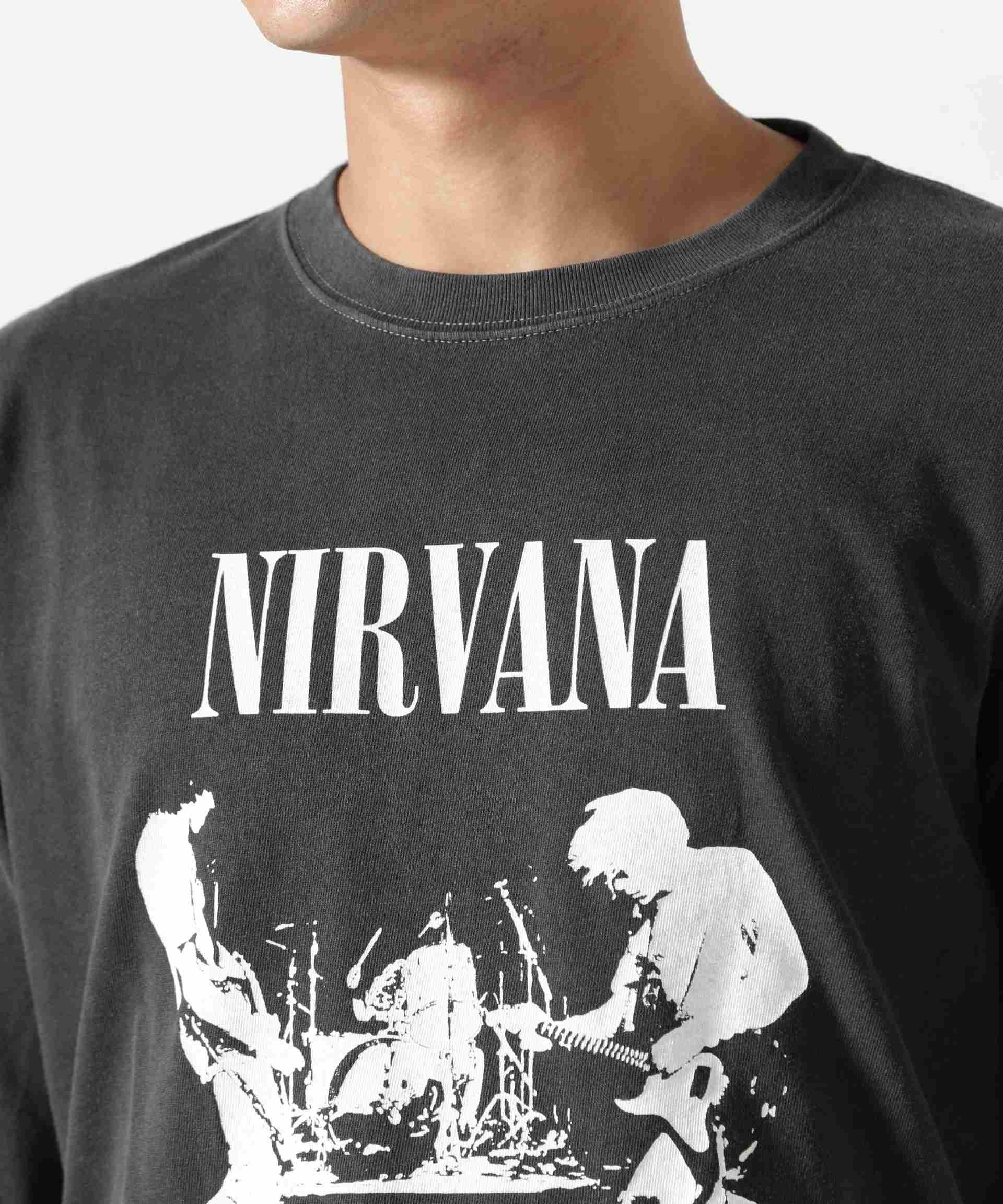 NI>VANA/ニルヴァーナ/LIVE L/S TEE/コラボロンT ブラック