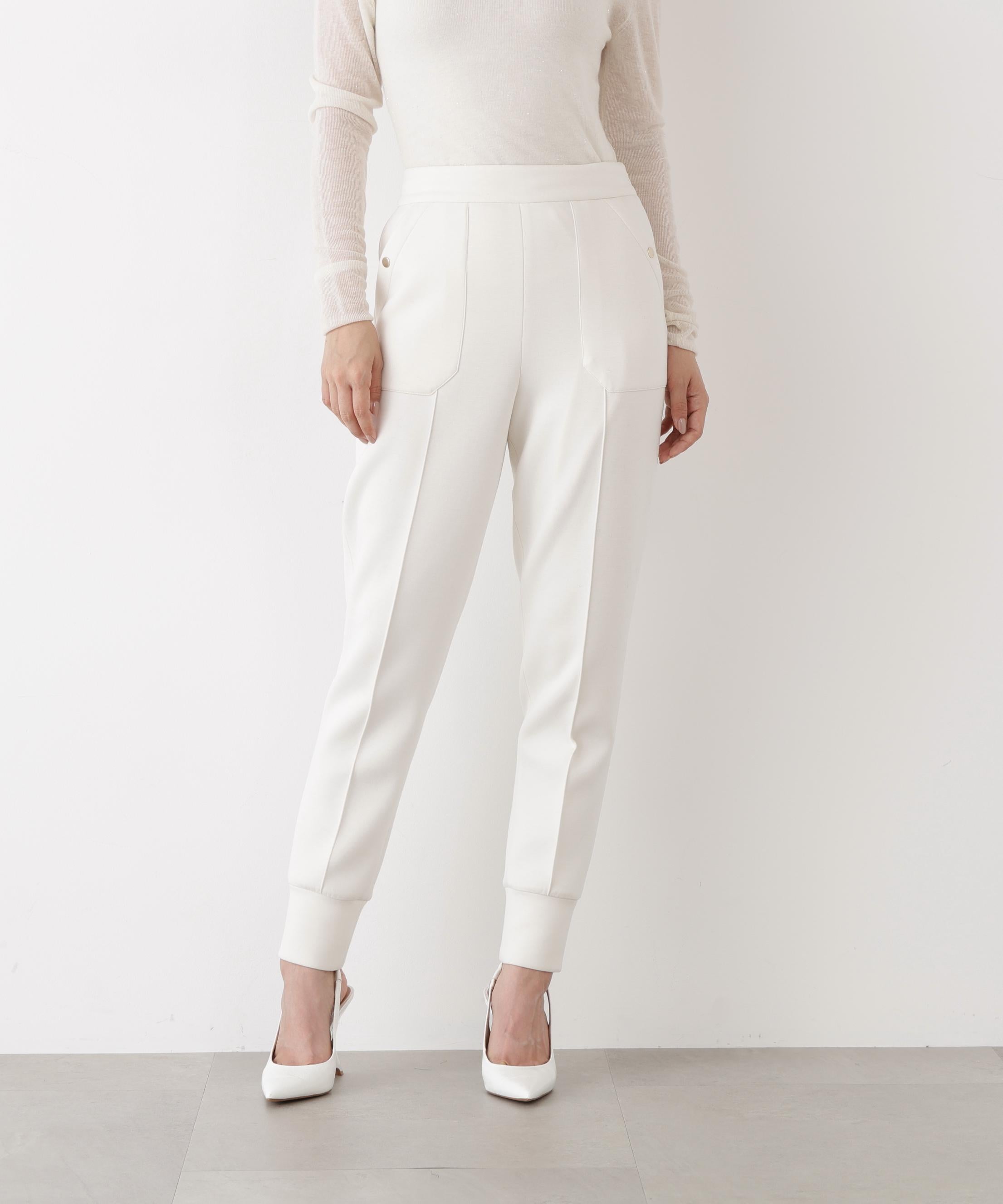 ◆パッチポケットジョガーパンツ エクリュ1