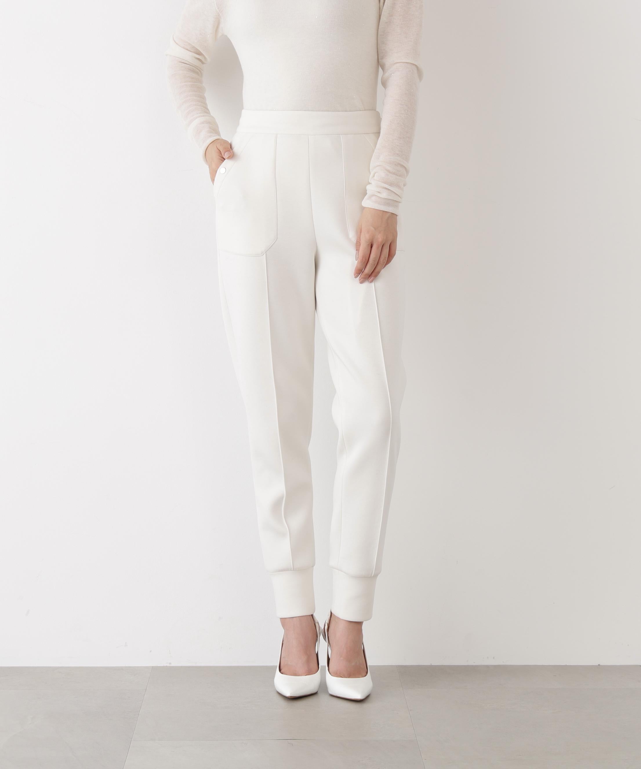 ◆パッチポケットジョガーパンツ エクリュ1