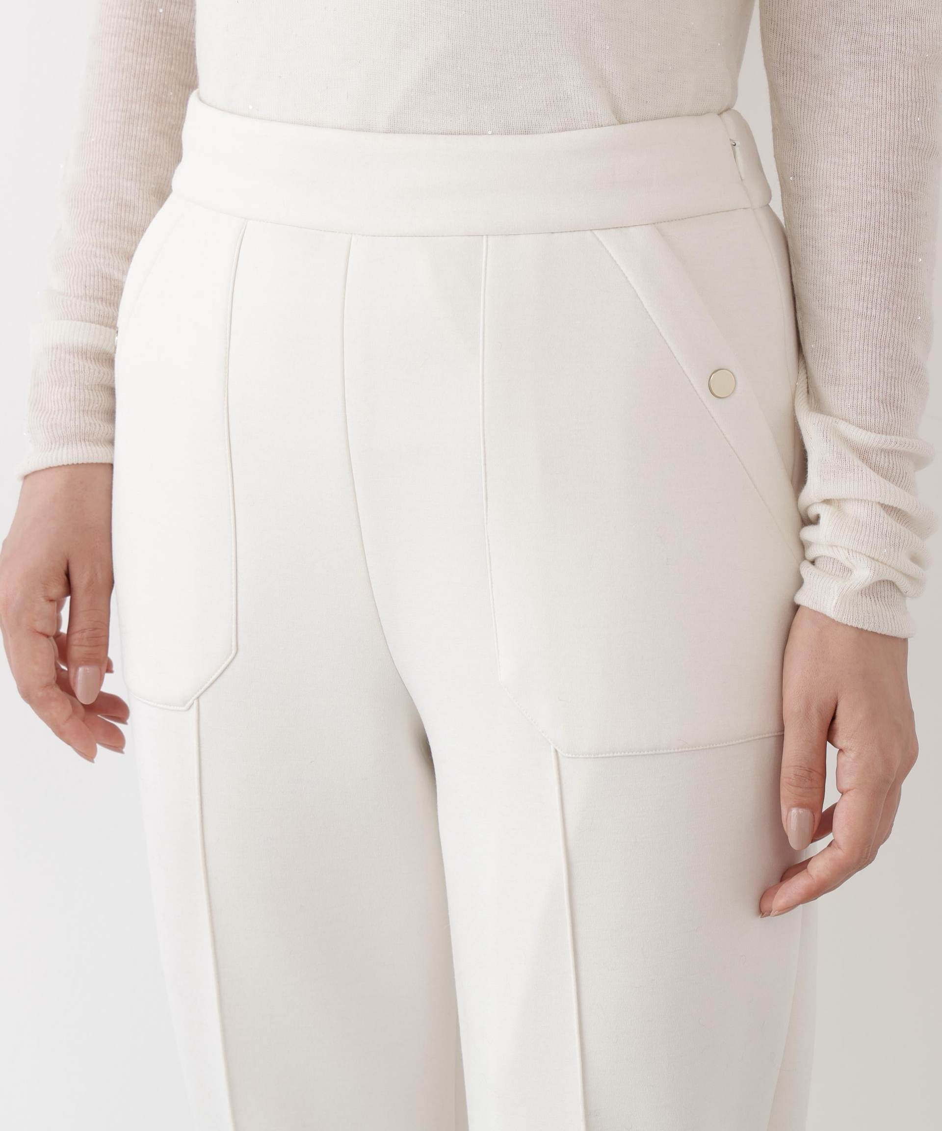 ◆パッチポケットジョガーパンツ エクリュ1