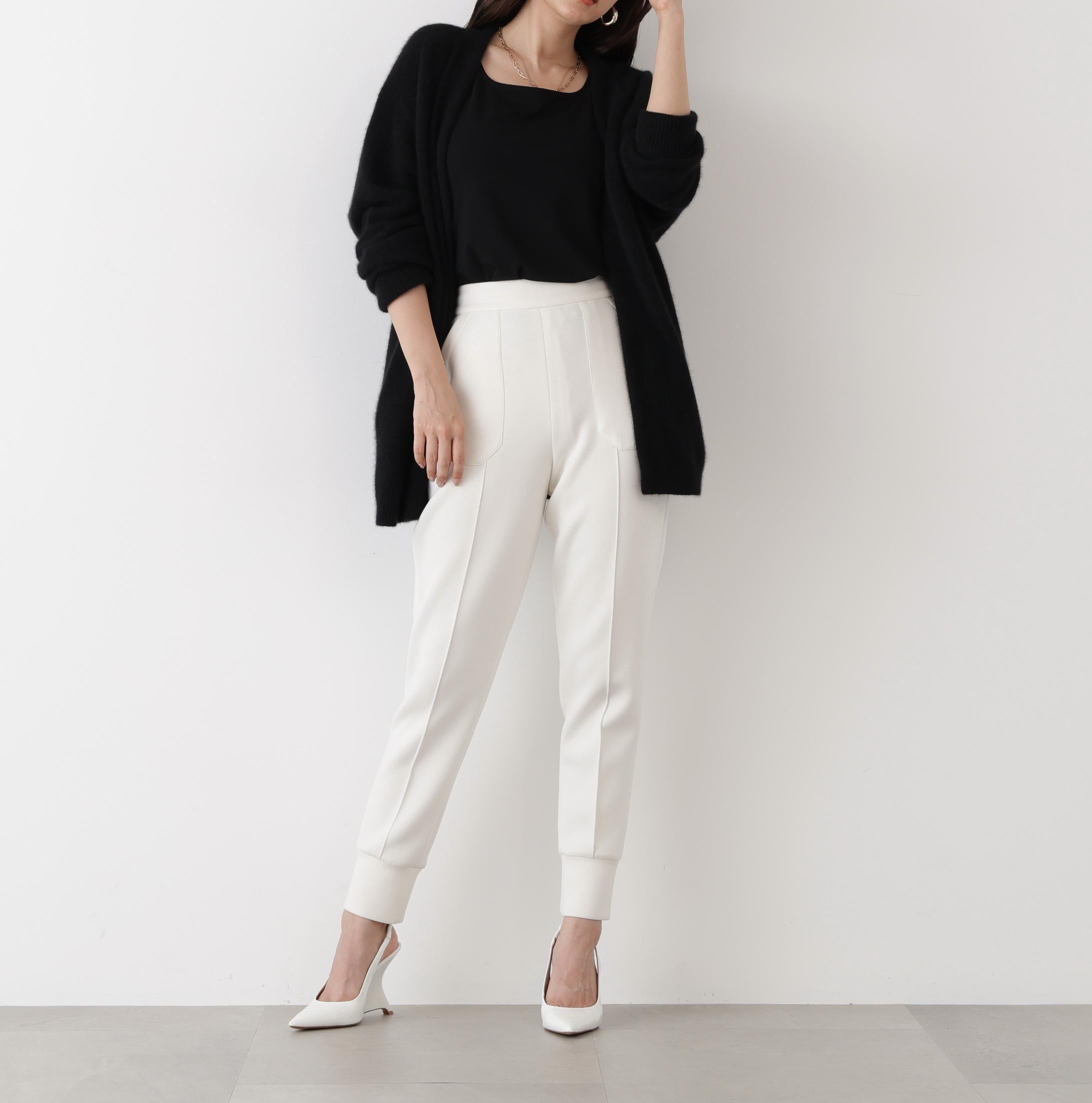 ◆パッチポケットジョガーパンツ エクリュ1