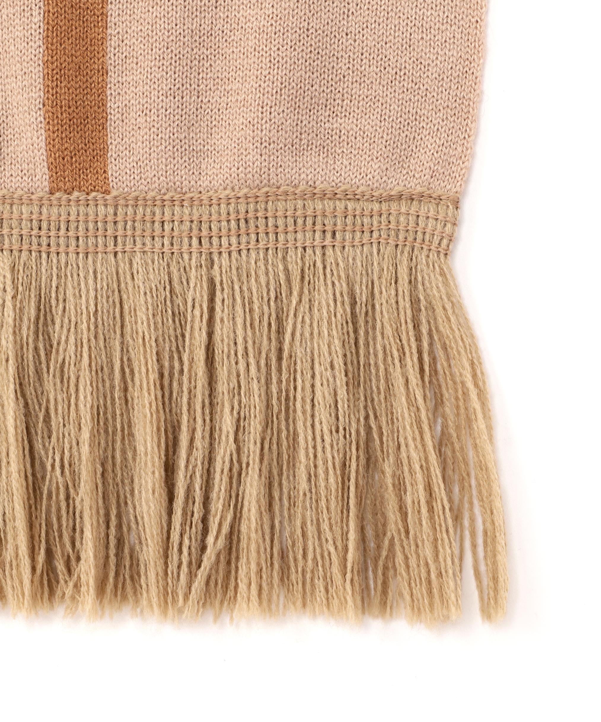 《直営店限定》AVIREX LOGO SOCCER SCARF/ロゴマフラー ベージュ