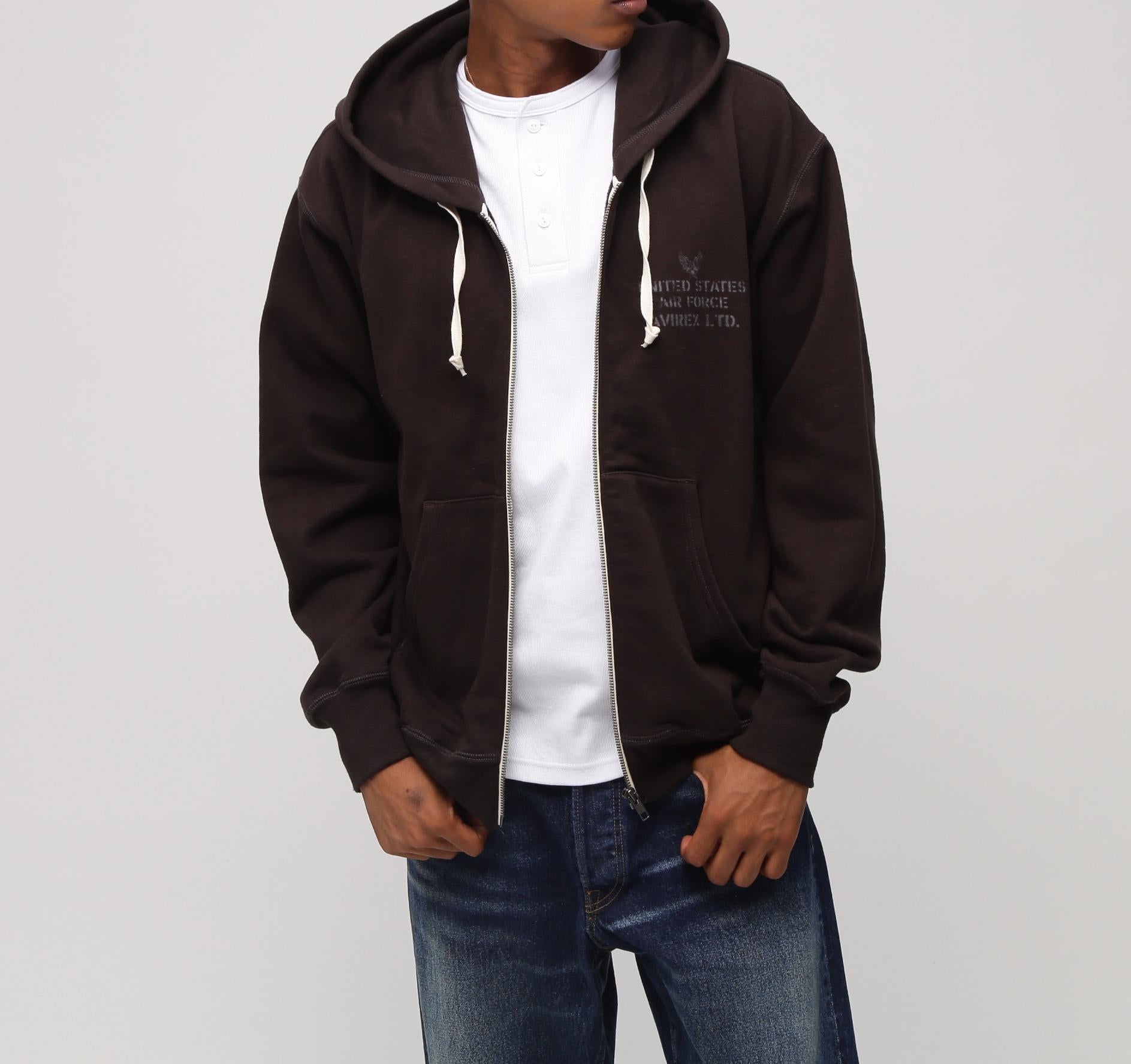 《VINTAGE LINE》VINTAGE ZIP UP PARKA チャコール