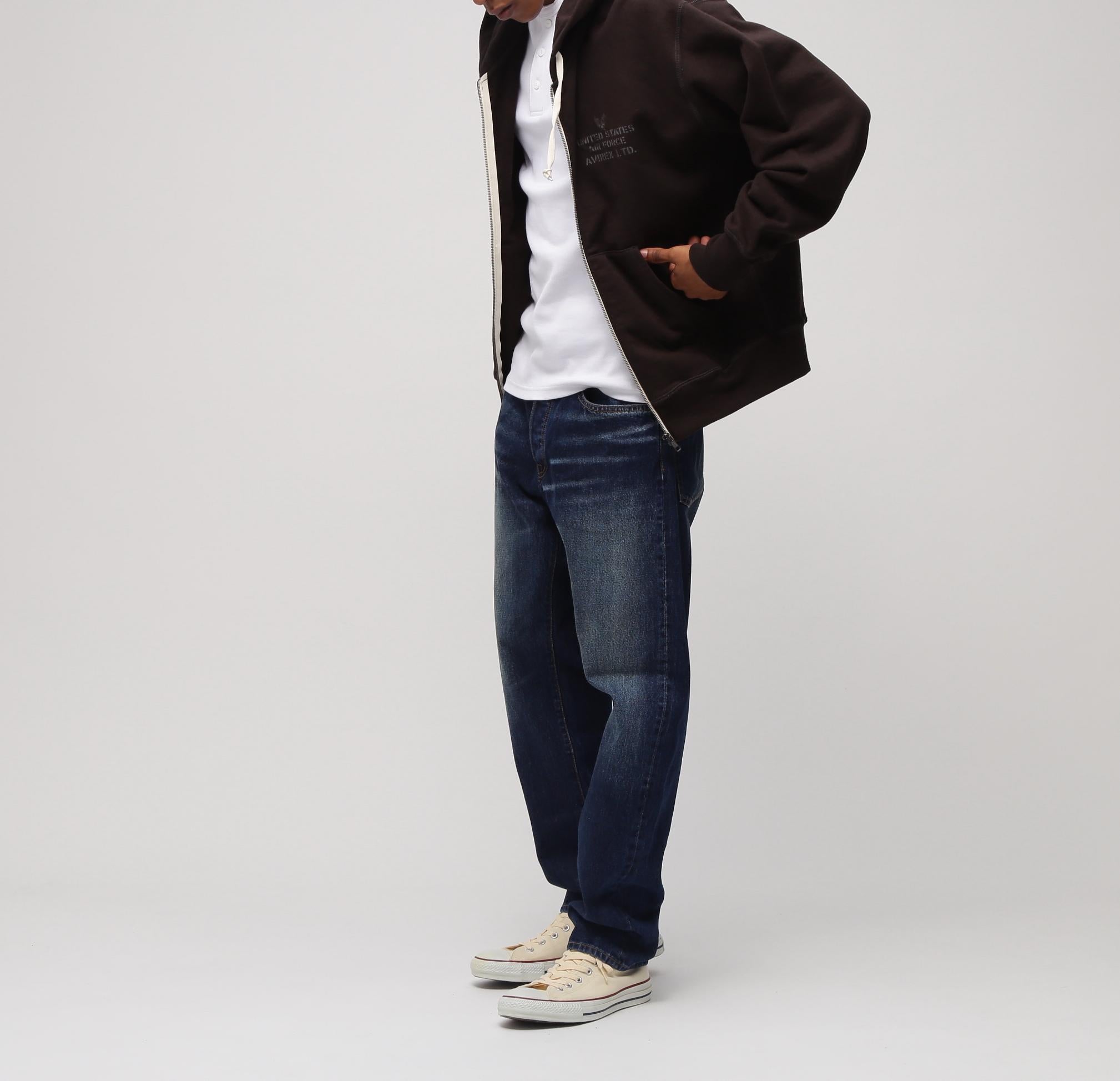 《VINTAGE LINE》VINTAGE ZIP UP PARKA チャコール