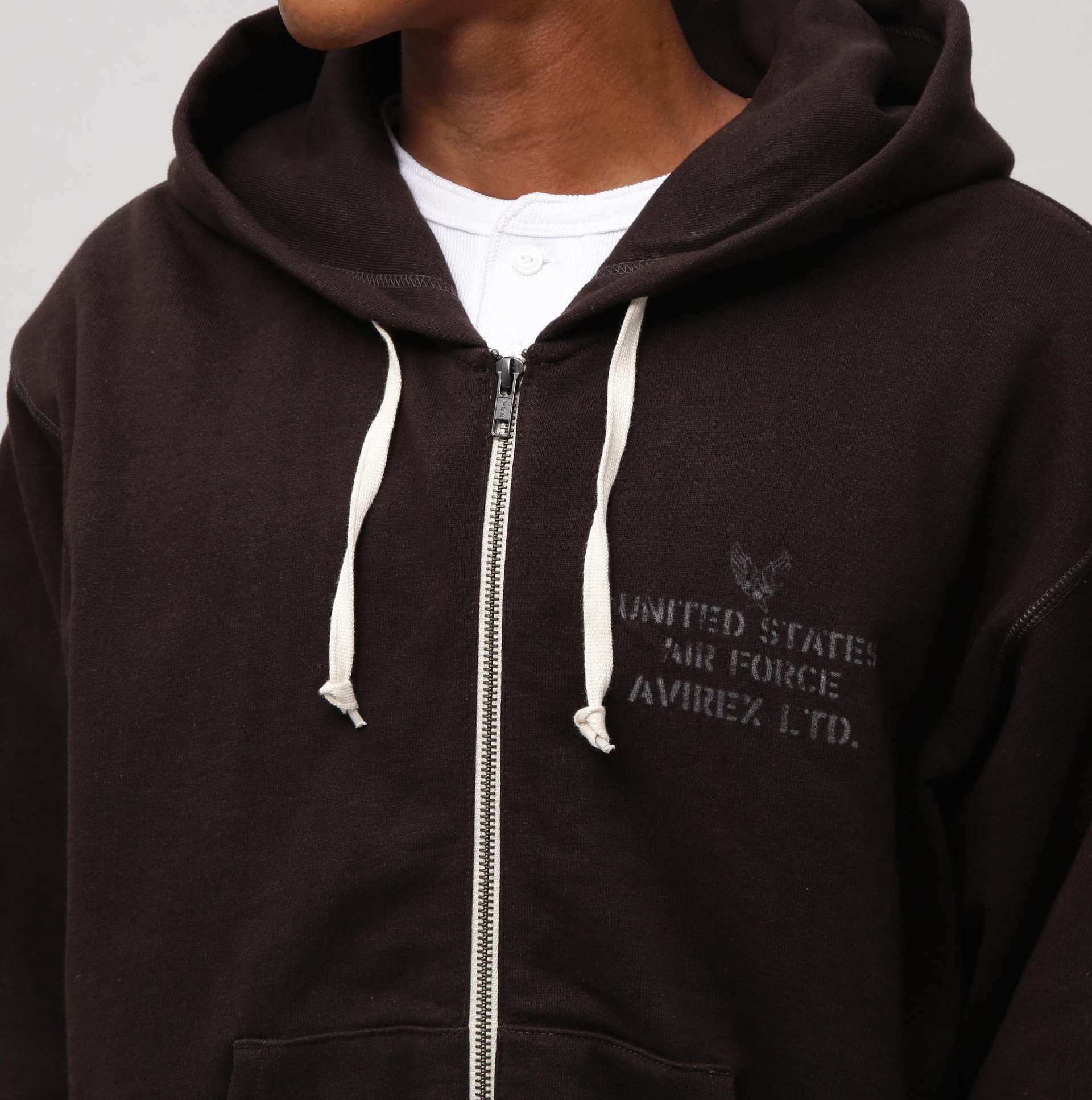 《VINTAGE LINE》VINTAGE ZIP UP PARKA チャコール