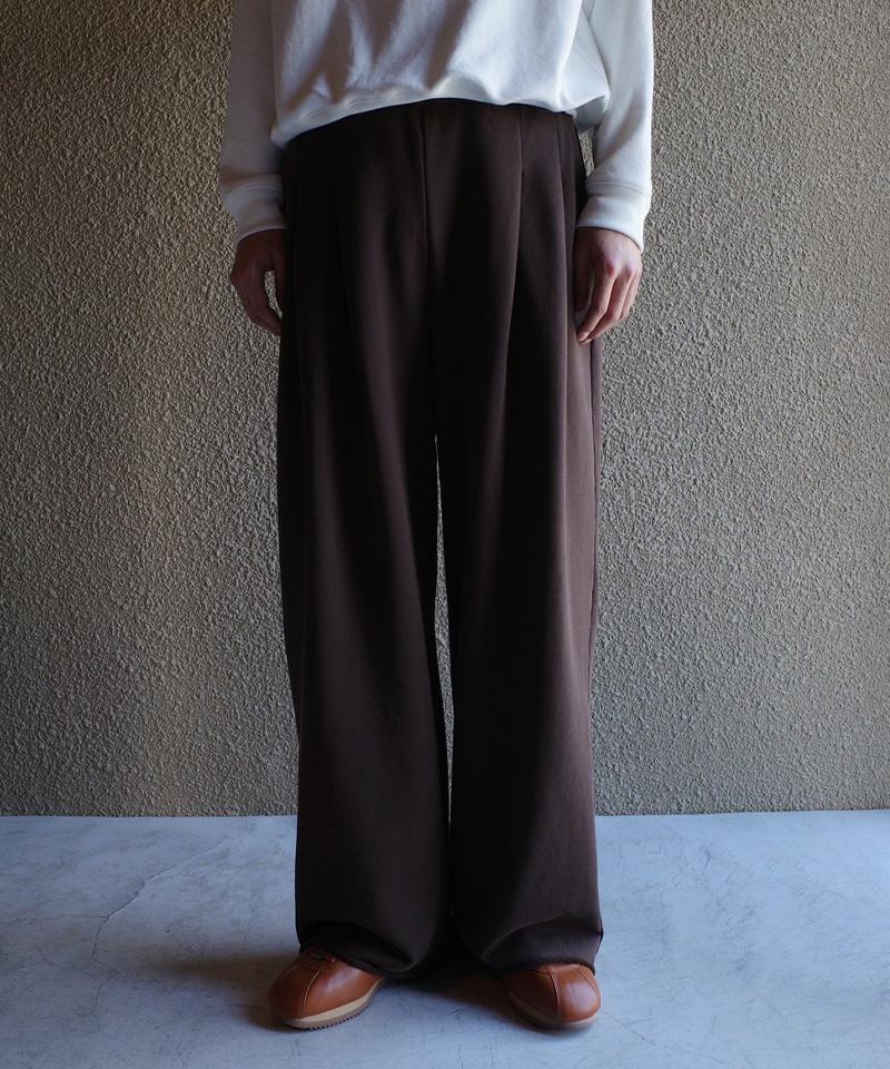 Toironier/トワロニエ/2Tuck Sweat Pants ブラウン