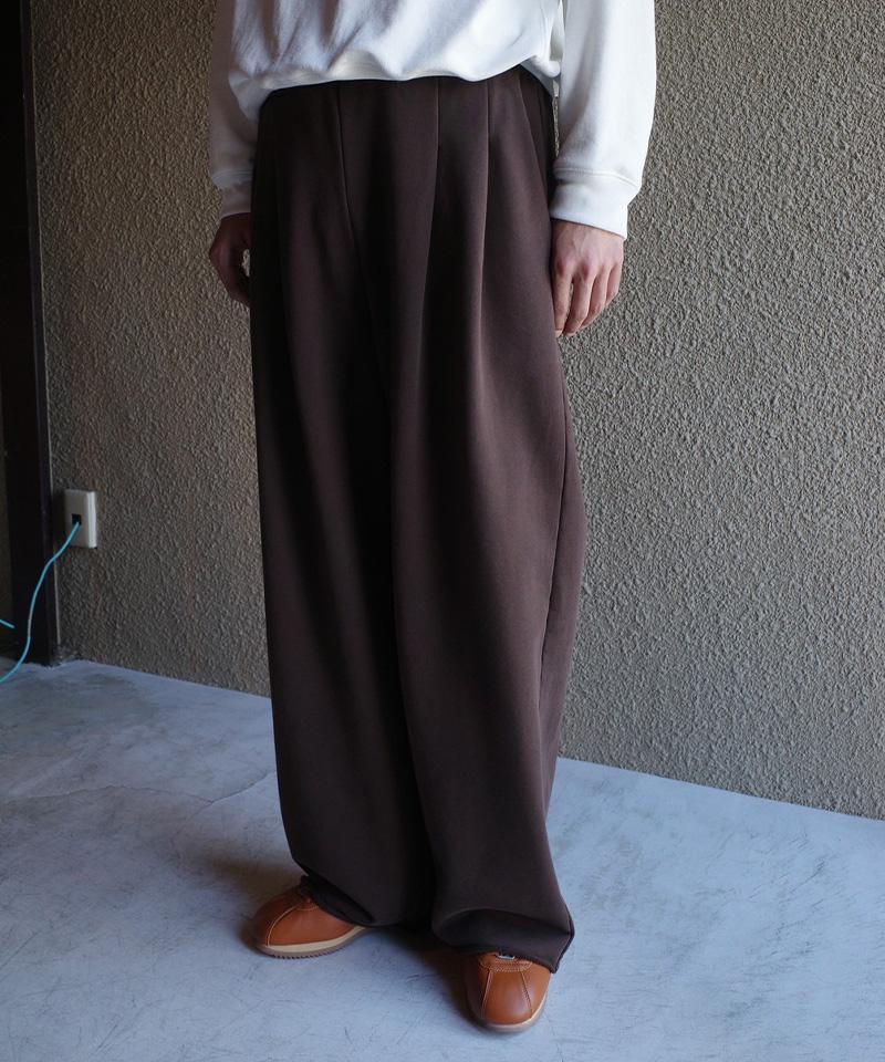 Toironier/トワロニエ/2Tuck Sweat Pants ブラウン
