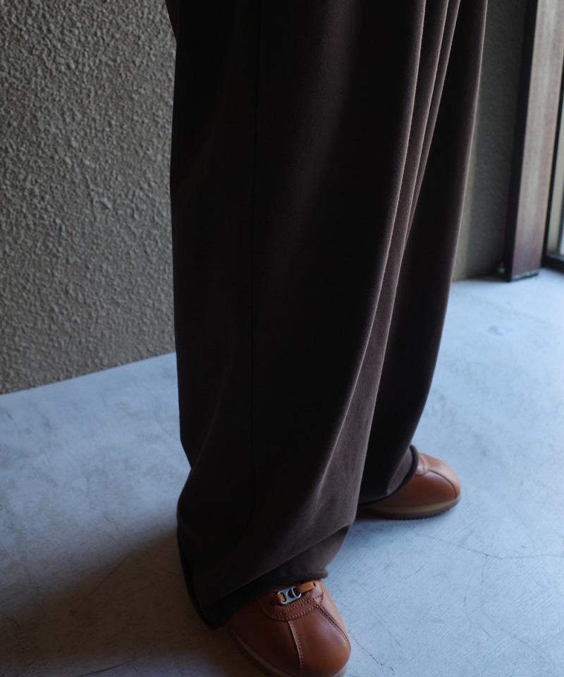 Toironier/トワロニエ/2Tuck Sweat Pants ブラウン