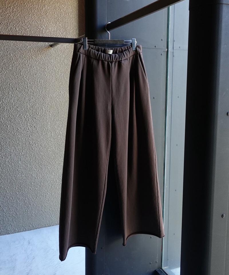 Toironier/トワロニエ/2Tuck Sweat Pants ブラウン