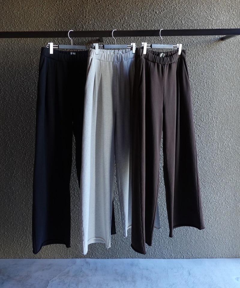 Toironier/トワロニエ/2Tuck Sweat Pants ブラウン