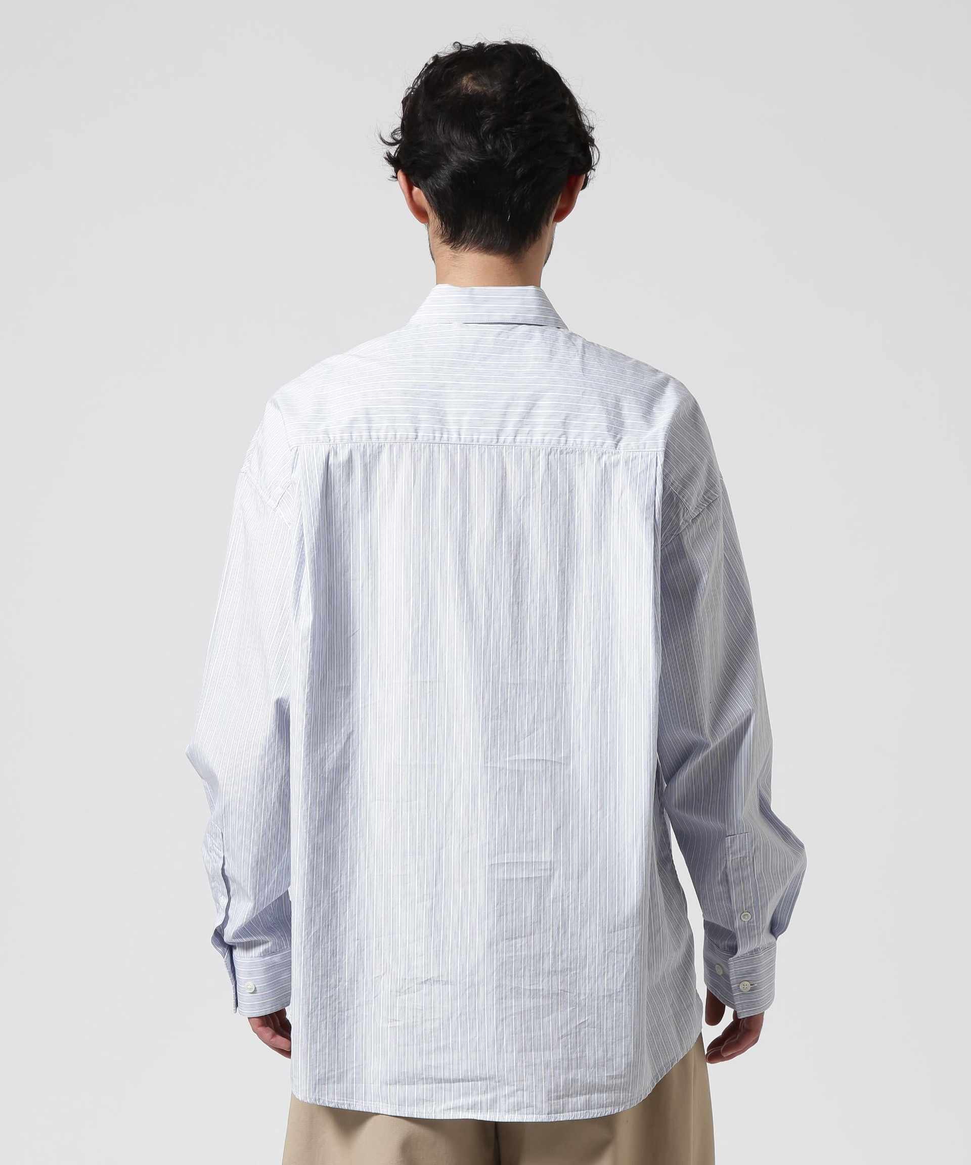 Toionie/トワロニエ/Stipe Half-Zip Shit サックス1