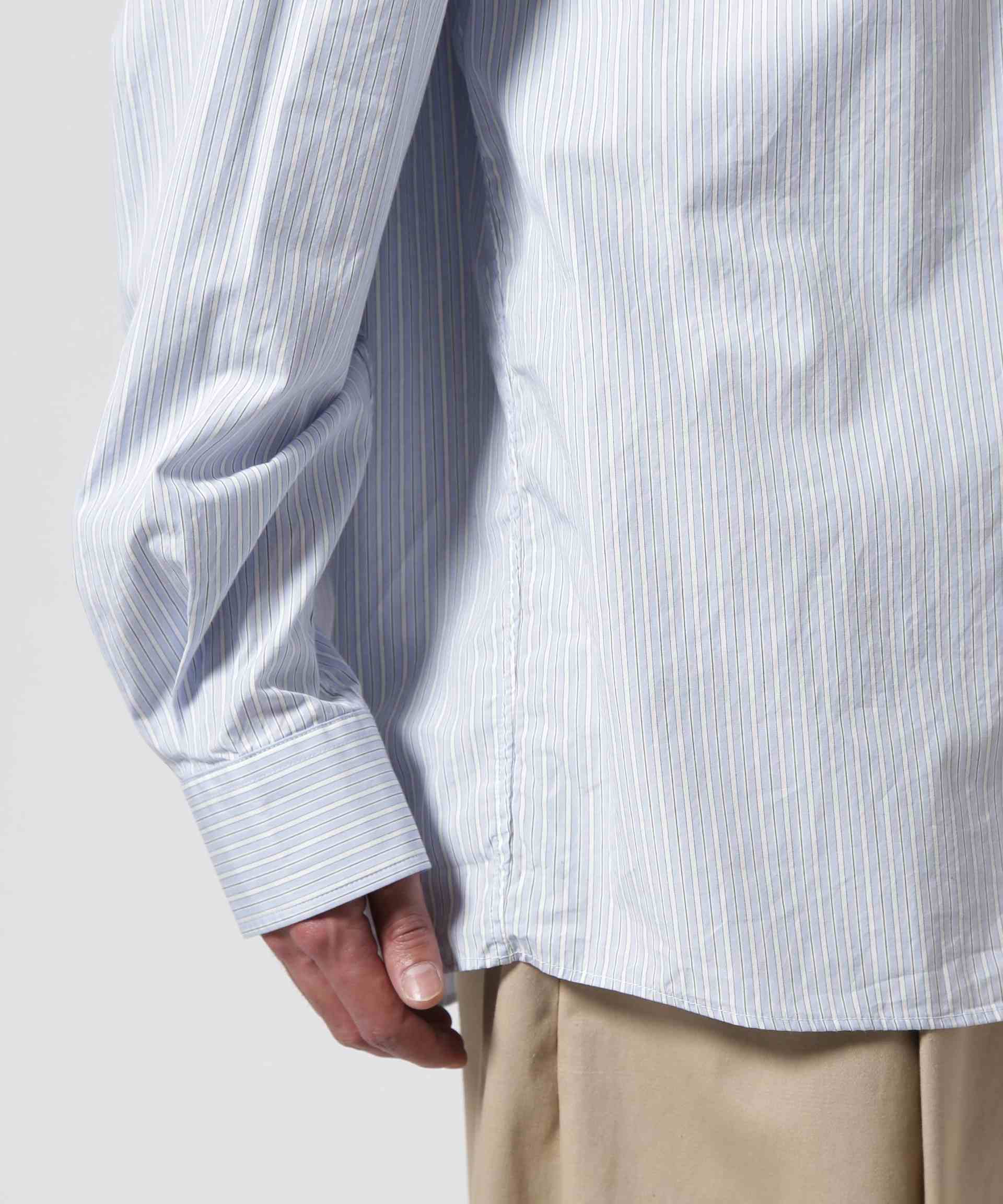 Toionie/トワロニエ/Stipe Half-Zip Shit サックス1