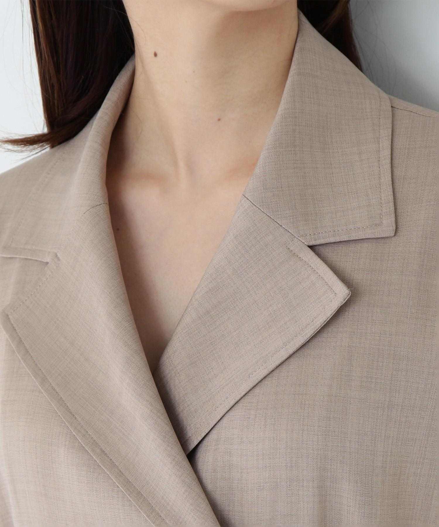 ベルテッドトレンチワンピース ベージュ