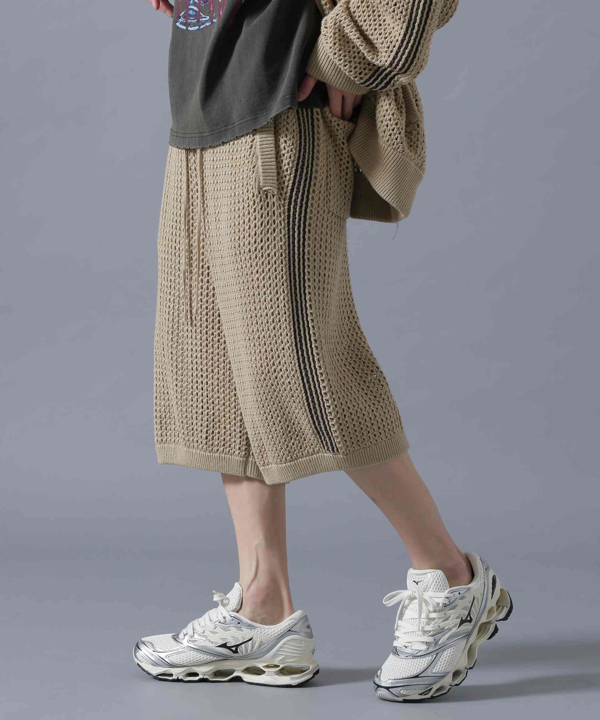 DankeSchon/ダンケシェーン/MESHKNIT SHORTS ベージュ