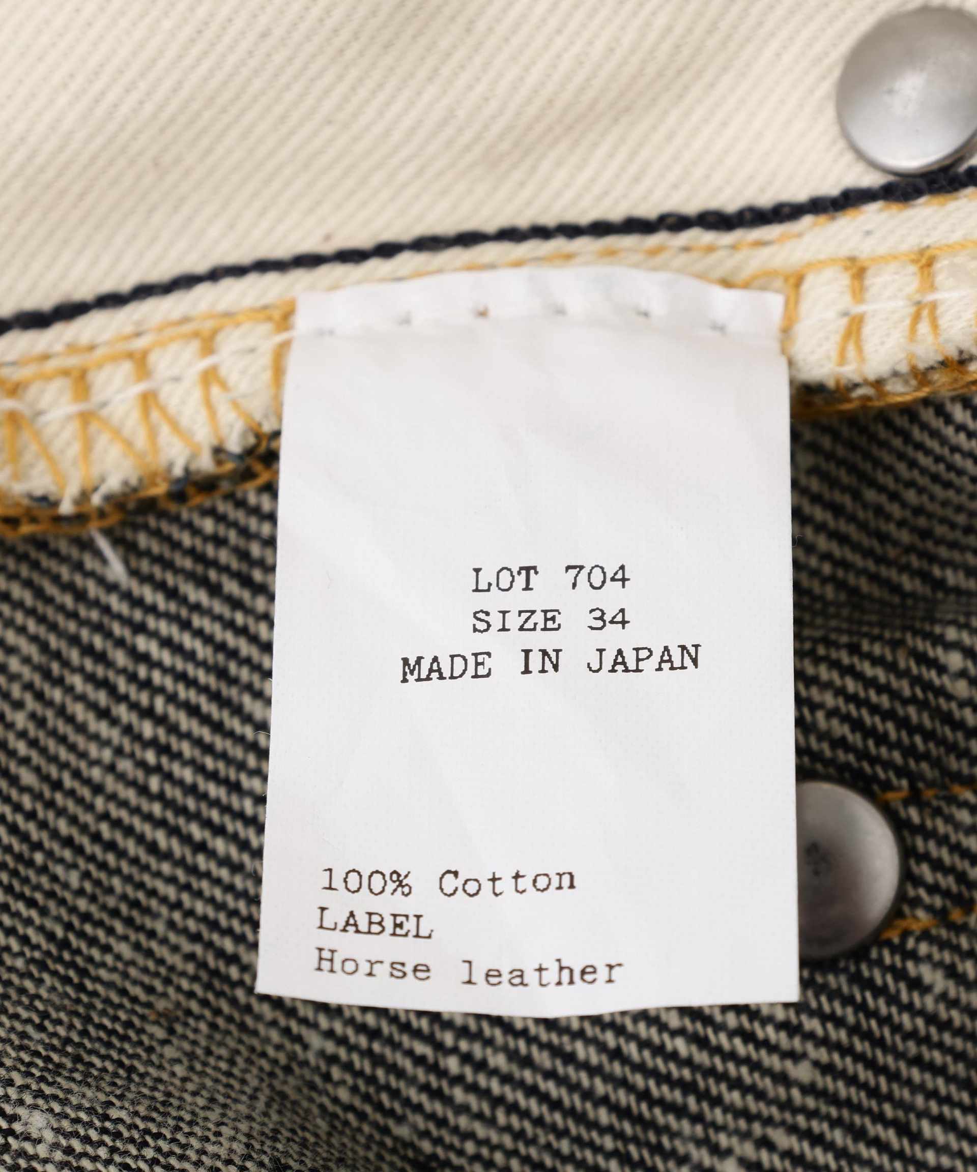 T.T/ティーティー/Lot.704 Denim Touses C1920s/TAIGA TAKAHASHI/タイガタカハシ インディゴ7