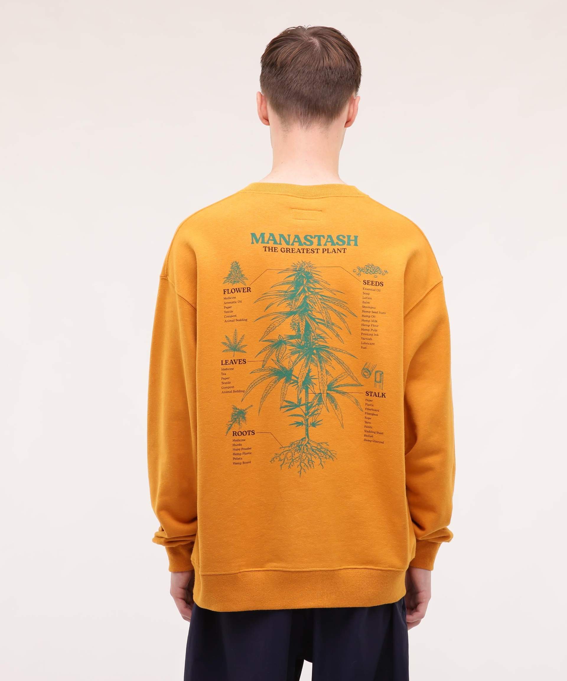 MANASTASH/マナスタッシュ/CASCADE SWEATSHI>TS TGP マンゴー