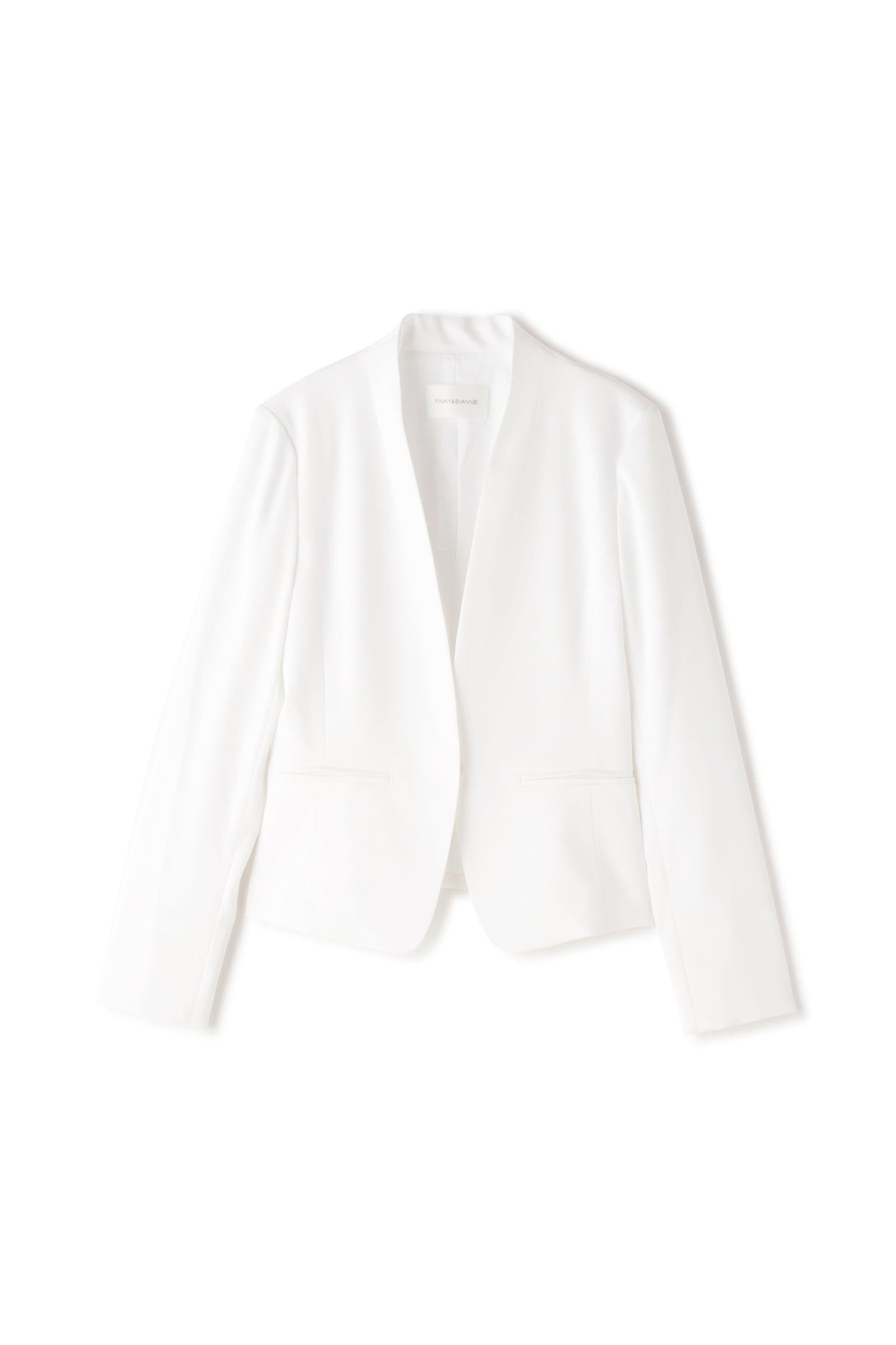 ハイツイストセットアップジャケット ホワイト