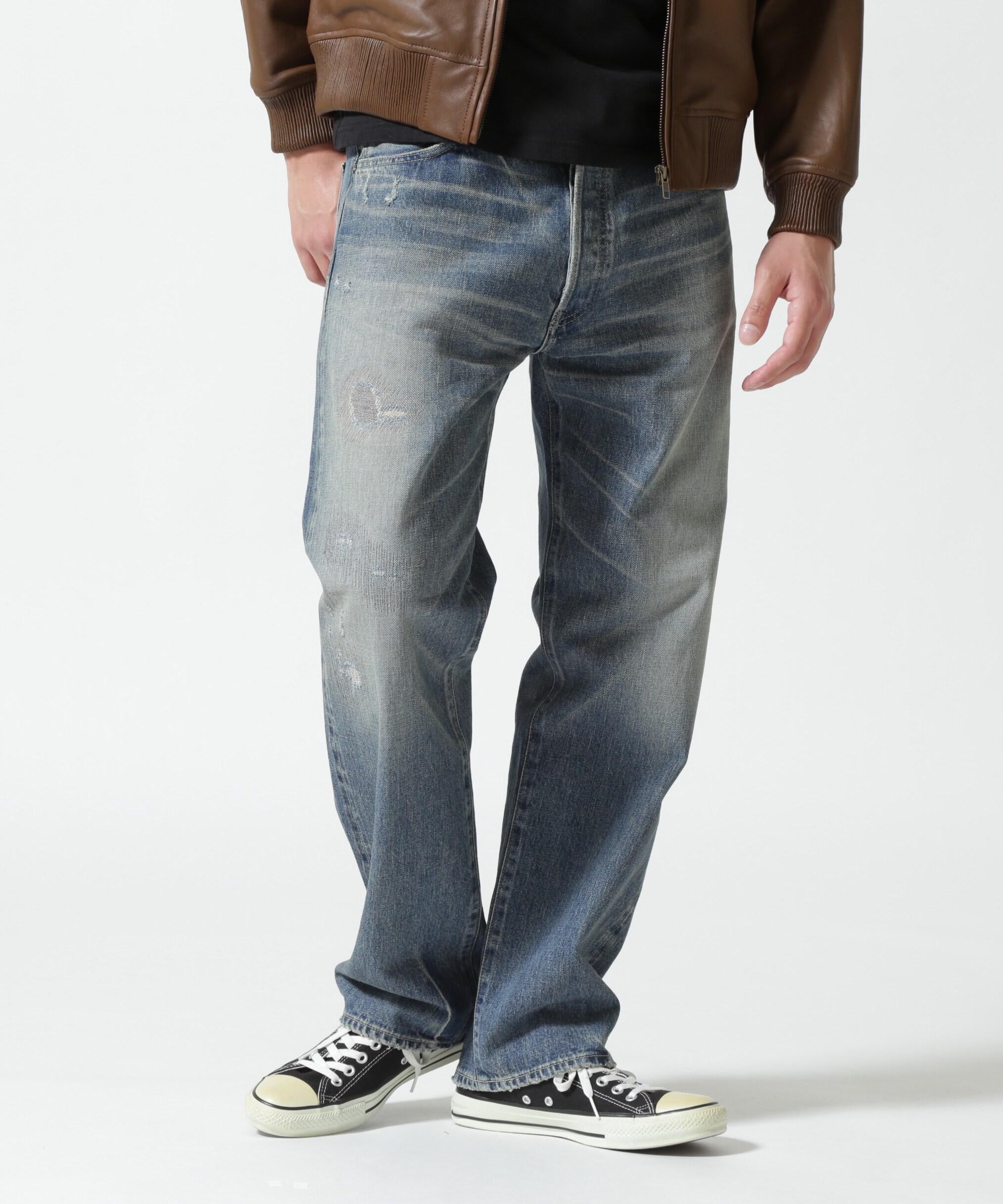 《TFQP》DENIM PANTS USED WASH / デニムパンツ ユーズドウォッシュ / AVI>EX / アヴィレックス ウォッシュユーズド9