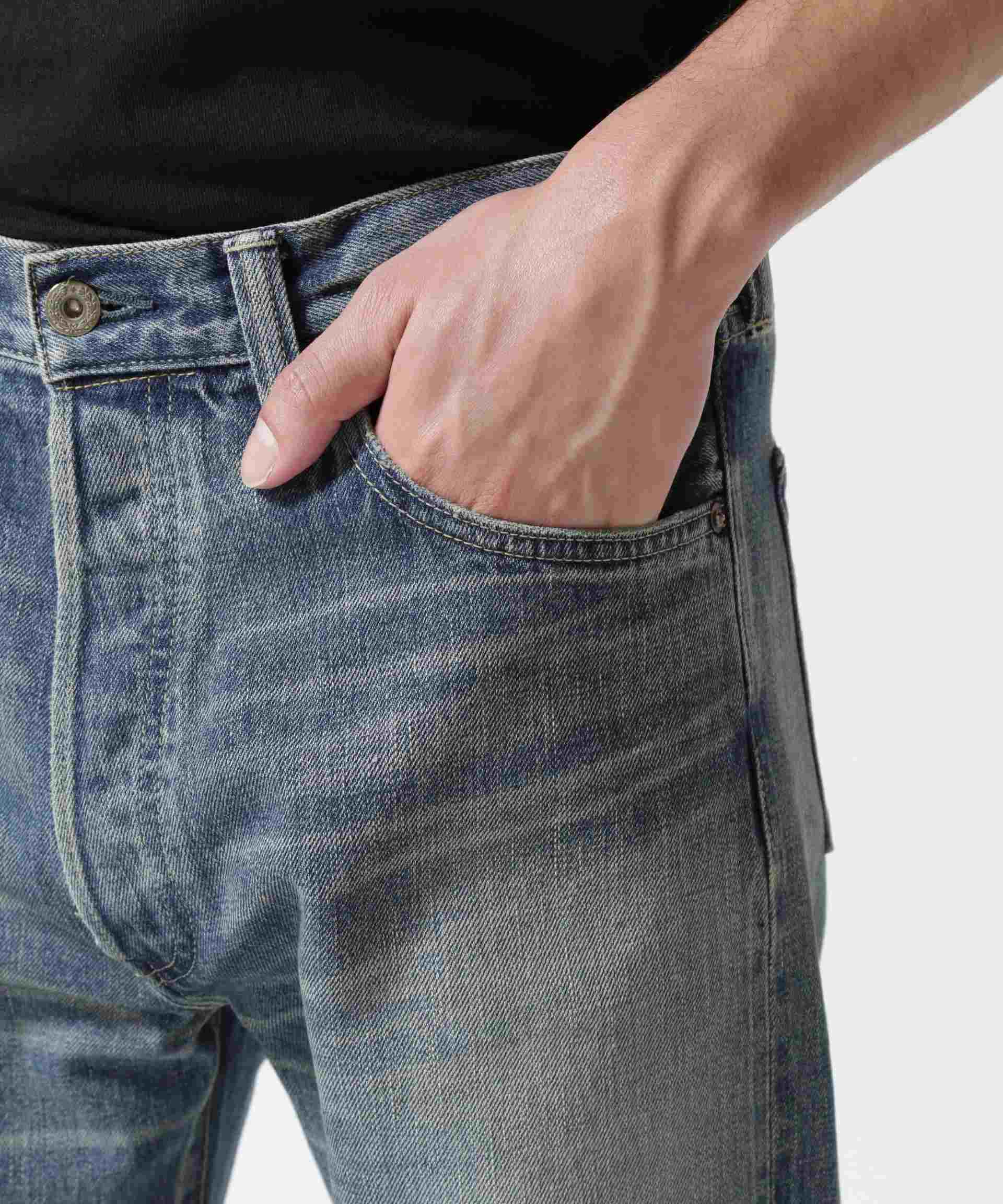 《TFQP》DENIM PANTS USED WASH / デニムパンツ ユーズドウォッシュ / AVI>EX / アヴィレックス ウォッシュユーズド9