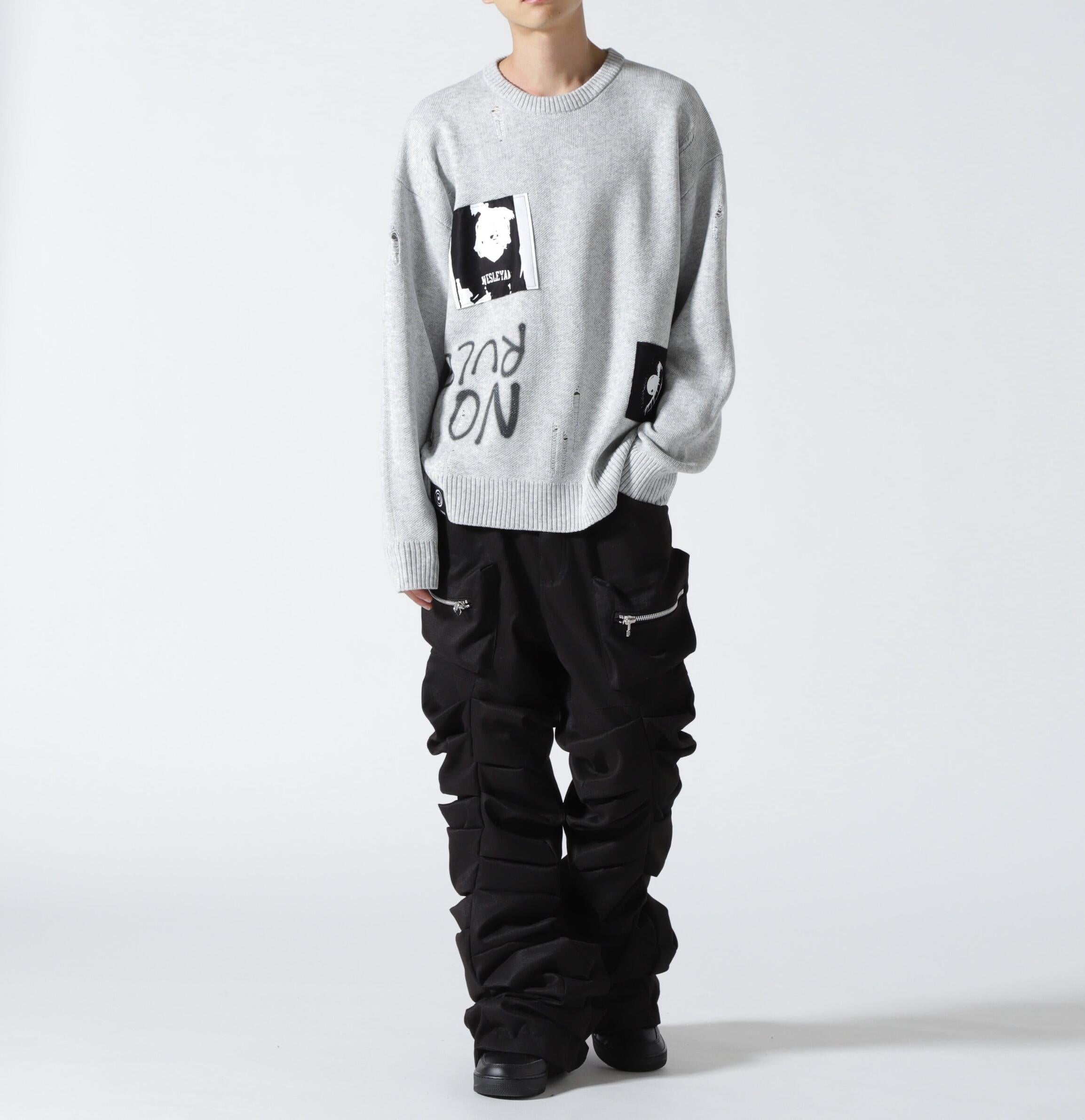 Guenika/Cash Knit sweate<Cell Division/Gay グレー