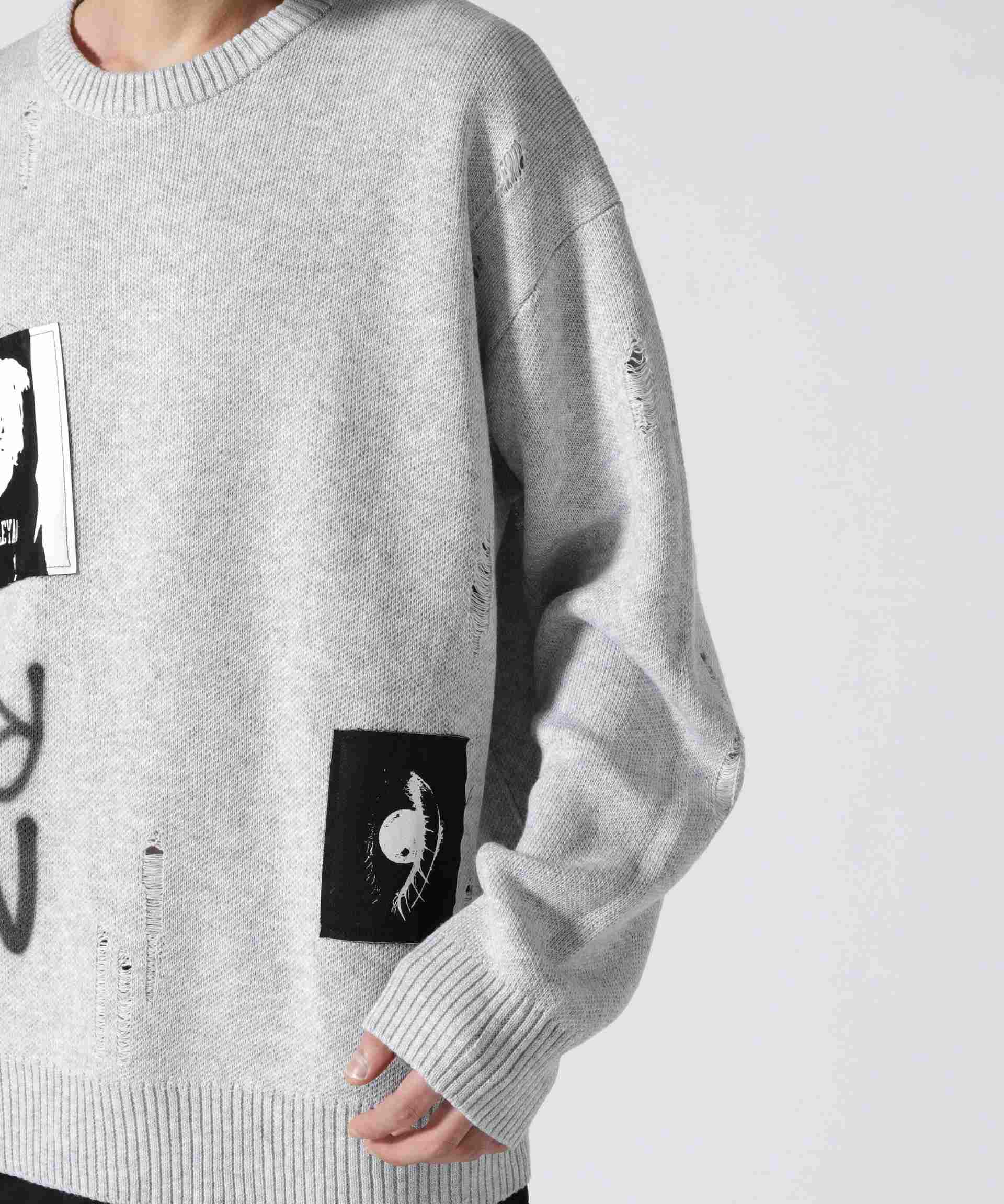 Guenika/Cash Knit sweate<Cell Division/Gay グレー