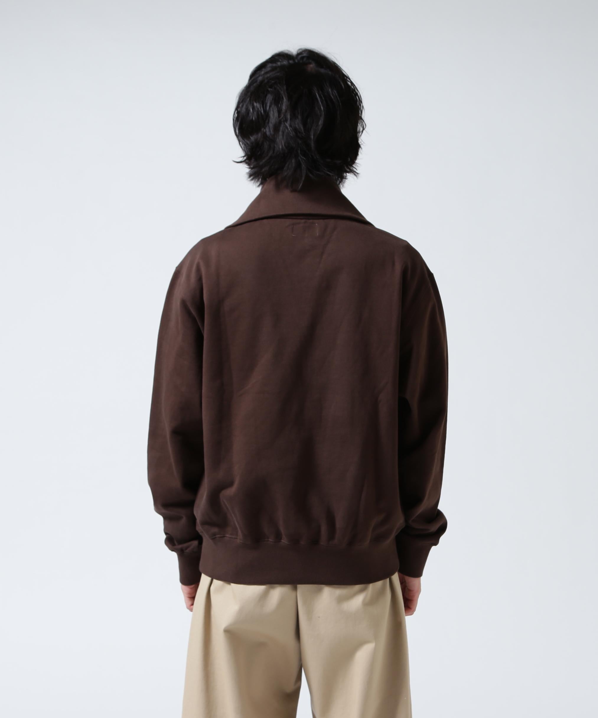 Toironier/トワロニエ/Half Zip Sweat Shirts ブラウン