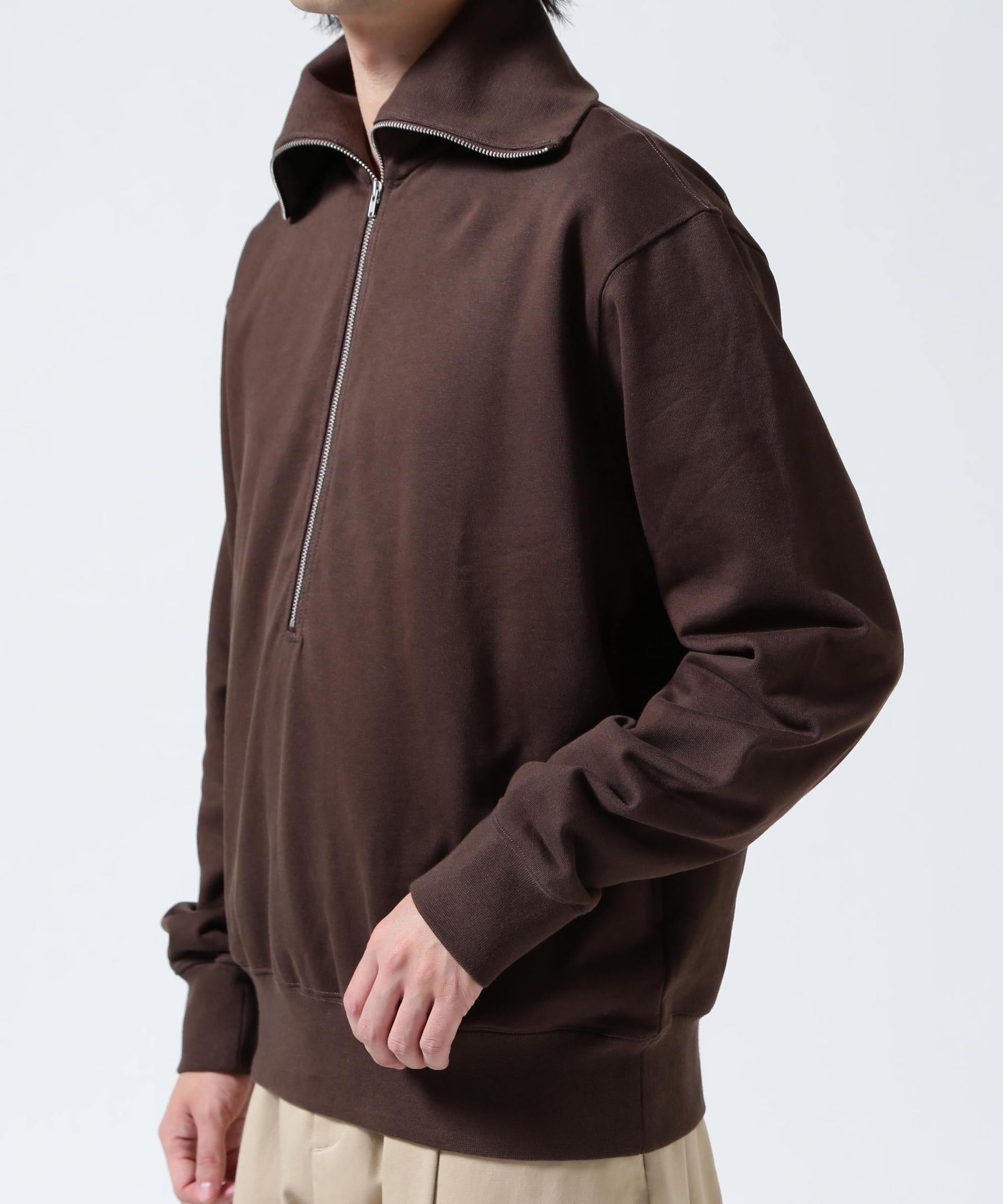 Toironier/トワロニエ/Half Zip Sweat Shirts ブラウン