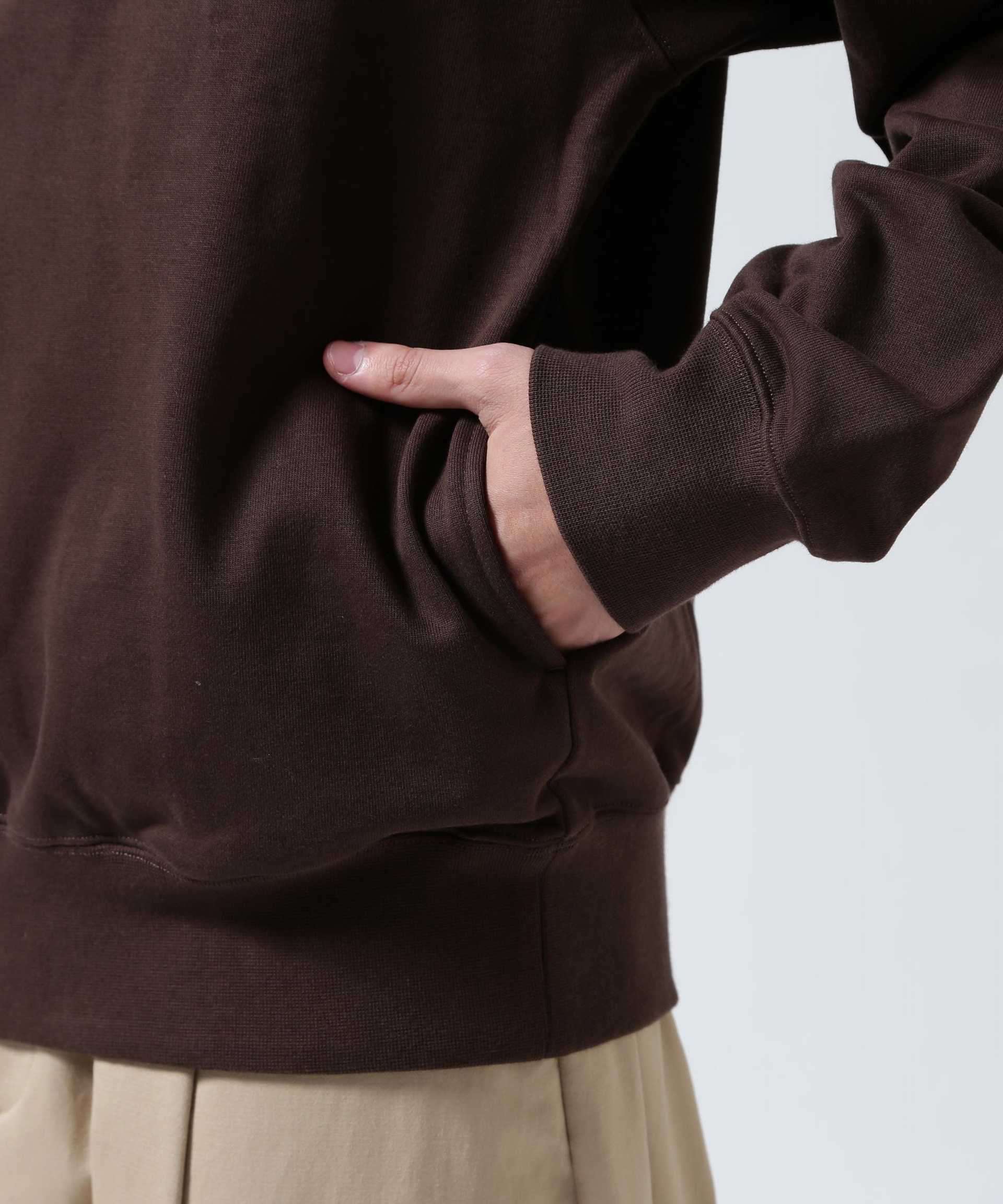 Toironier/トワロニエ/Half Zip Sweat Shirts ブラウン