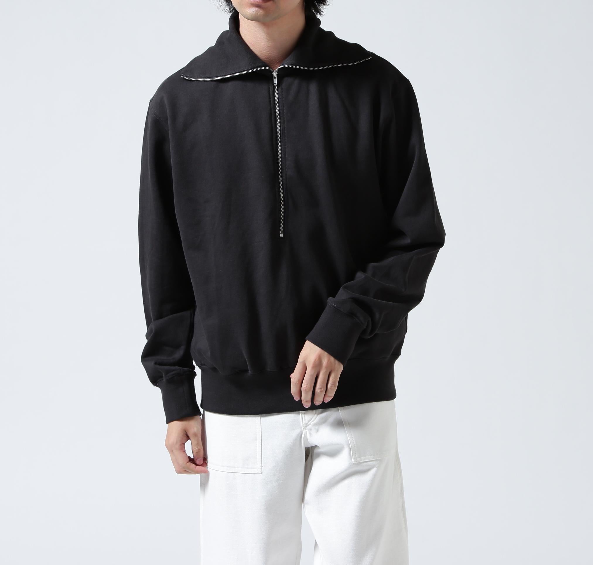 Toironier/トワロニエ/Half Zip Sweat Shirts チャコール