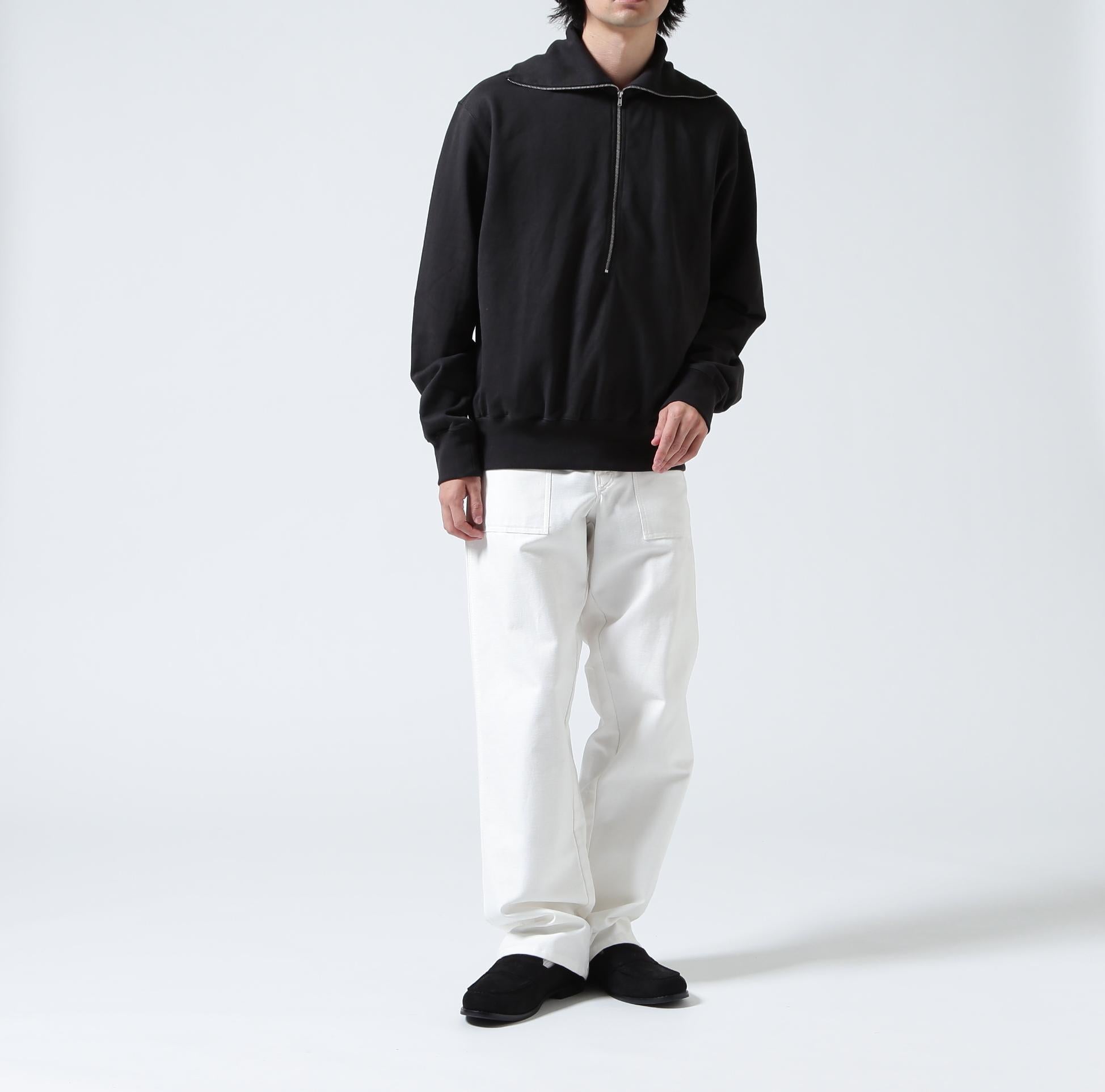 Toironier/トワロニエ/Half Zip Sweat Shirts チャコール