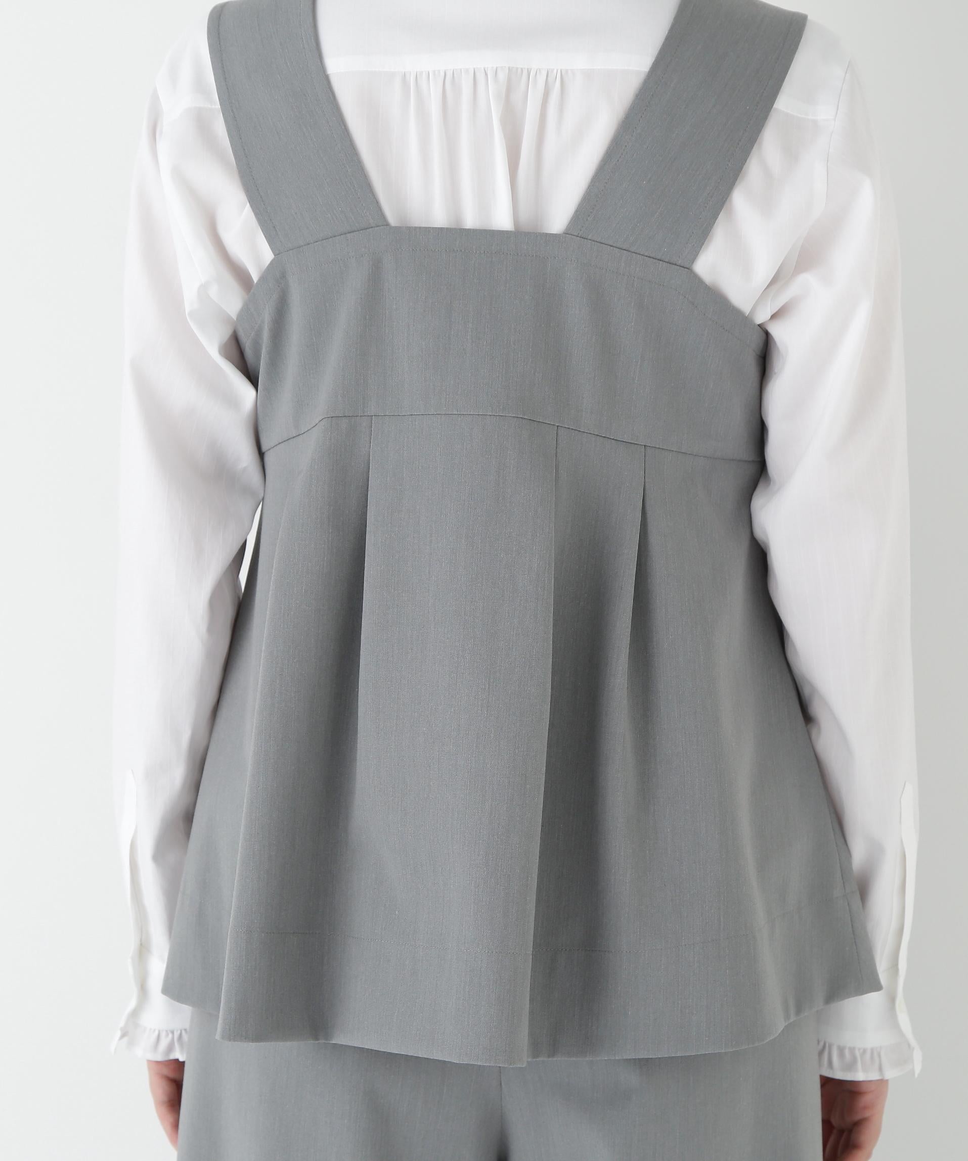 ストレッチビスチェセットアップ ライトグレー