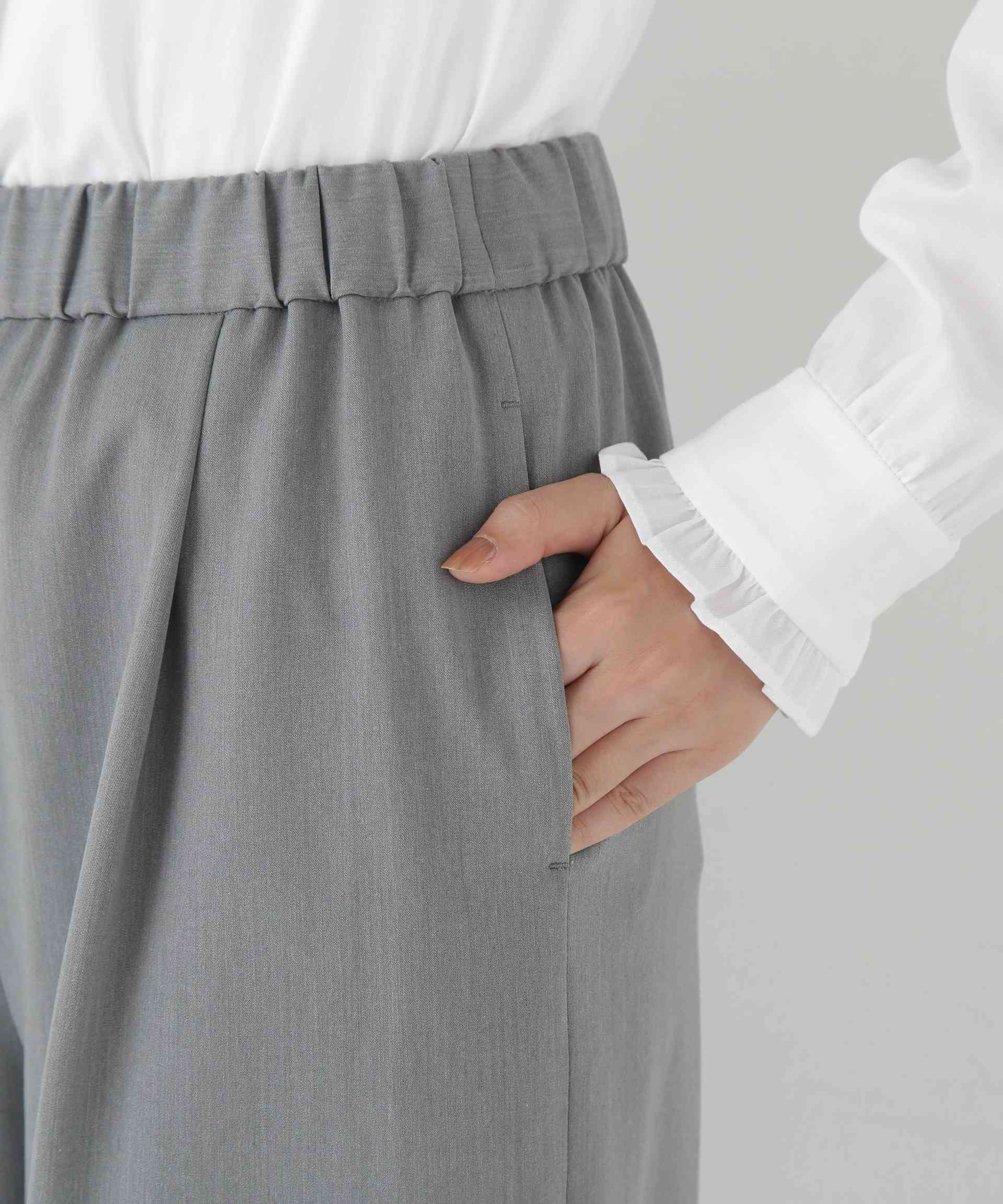 ストレッチビスチェセットアップ ライトグレー