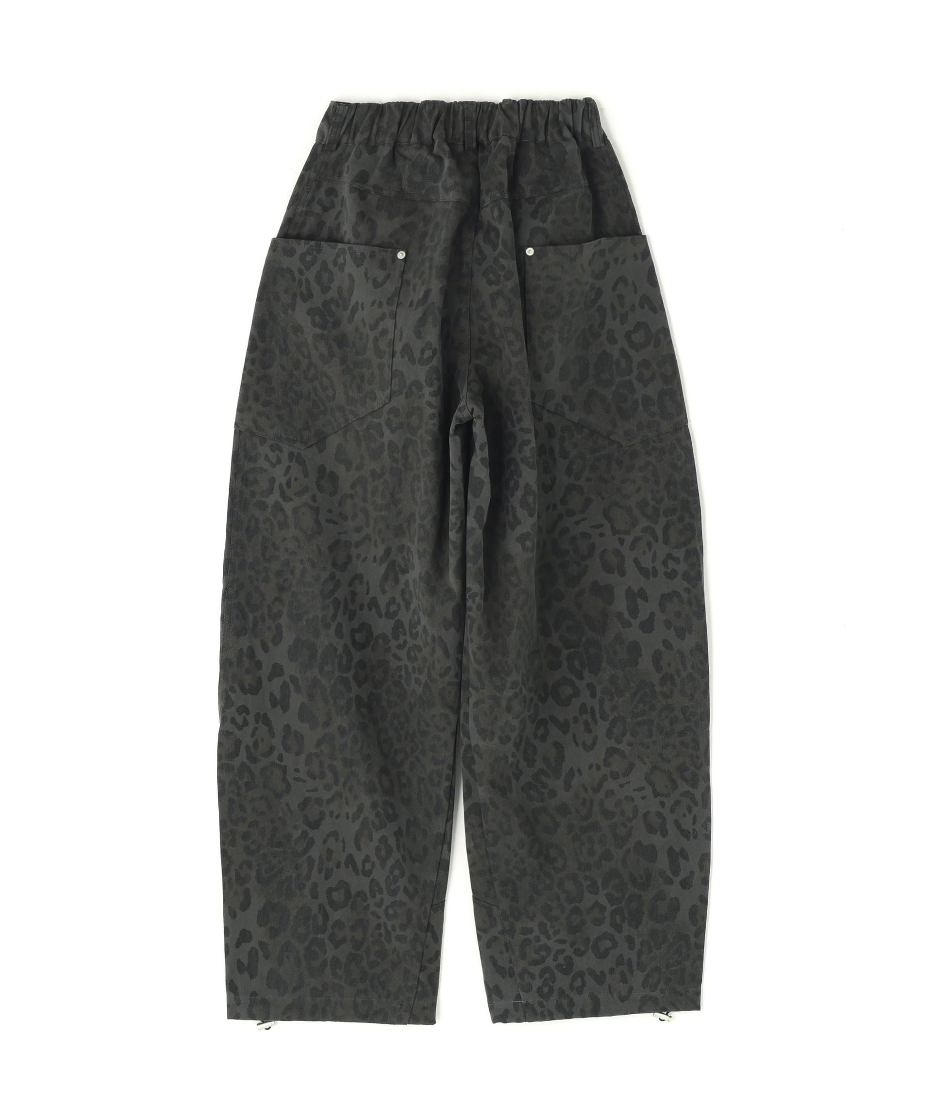 SIS/エスアイエス/Leopard Wide Pants ブラック