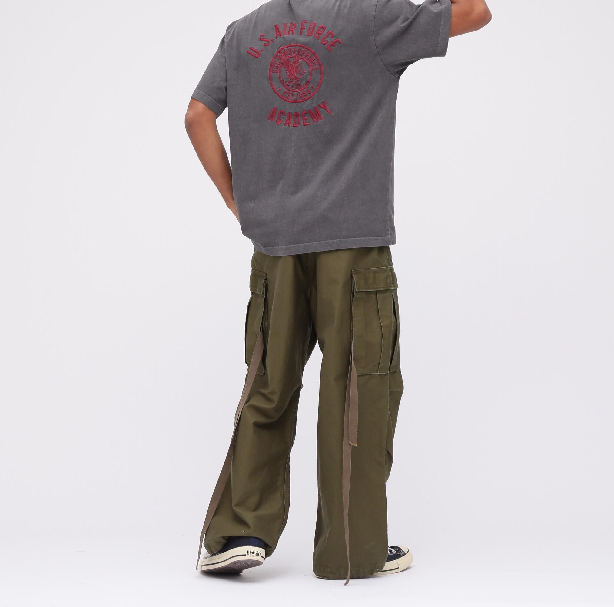 《WER限定》US AI> FO>CE ACADEMY T-SHI>T / エアフォース アカデミー 半袖Tシャツ / AVI>EX チャコール